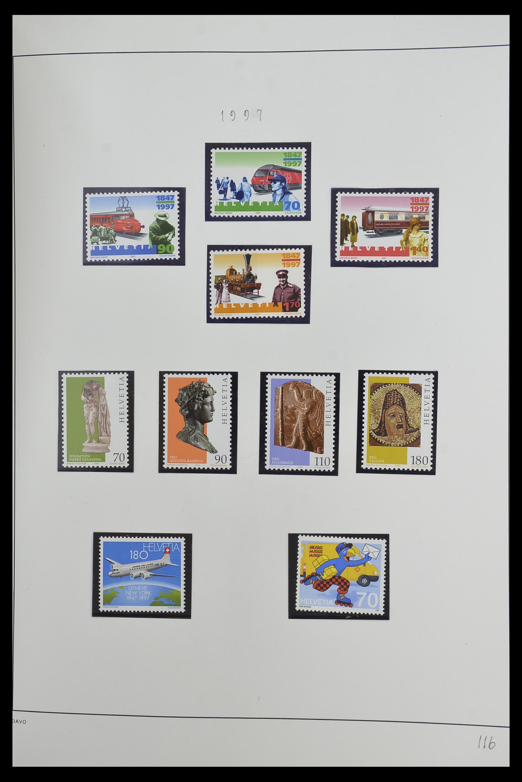 33556 118 - Stamp collection 33556 Switzerland 1862-2000.