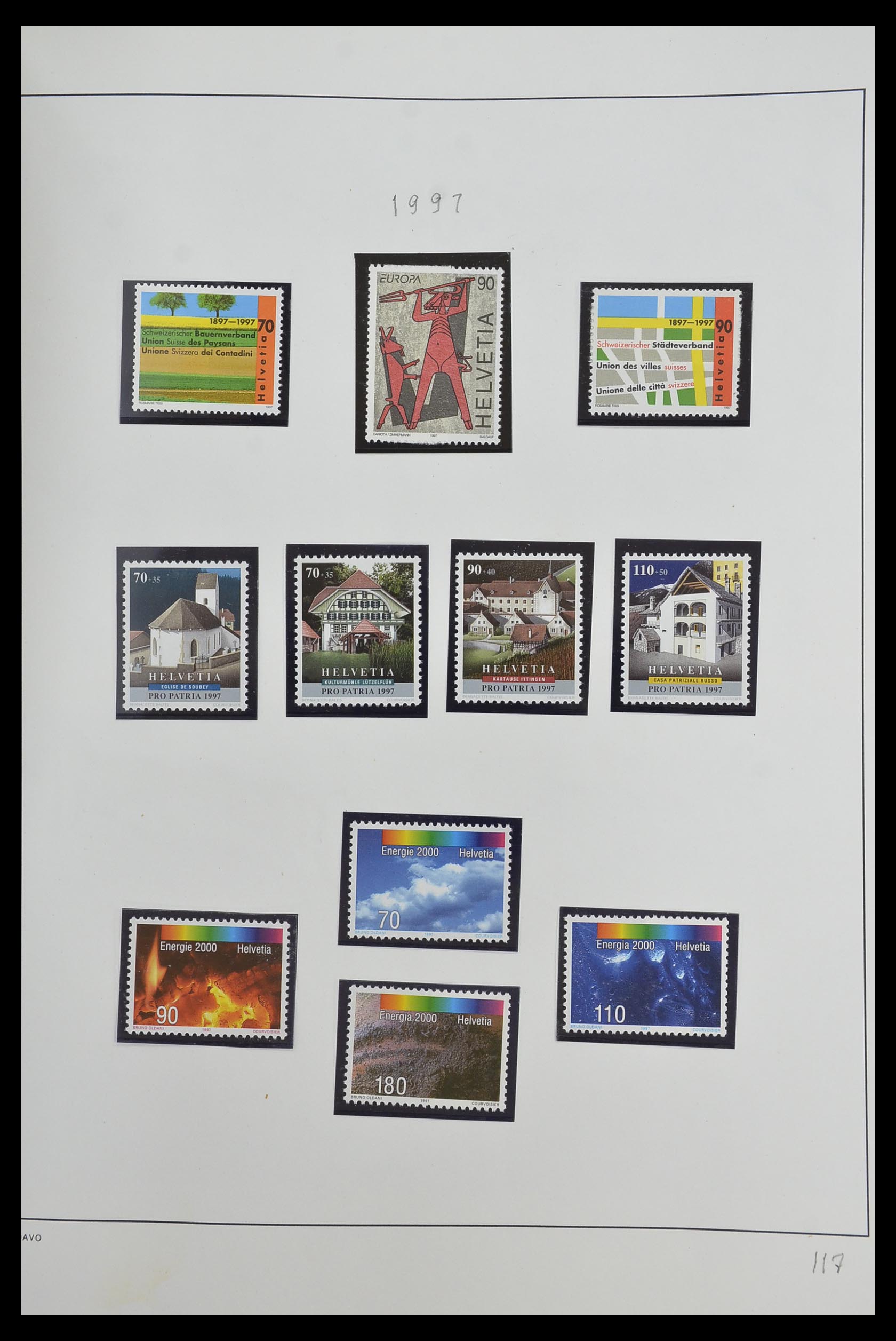 33556 119 - Stamp collection 33556 Switzerland 1862-2000.