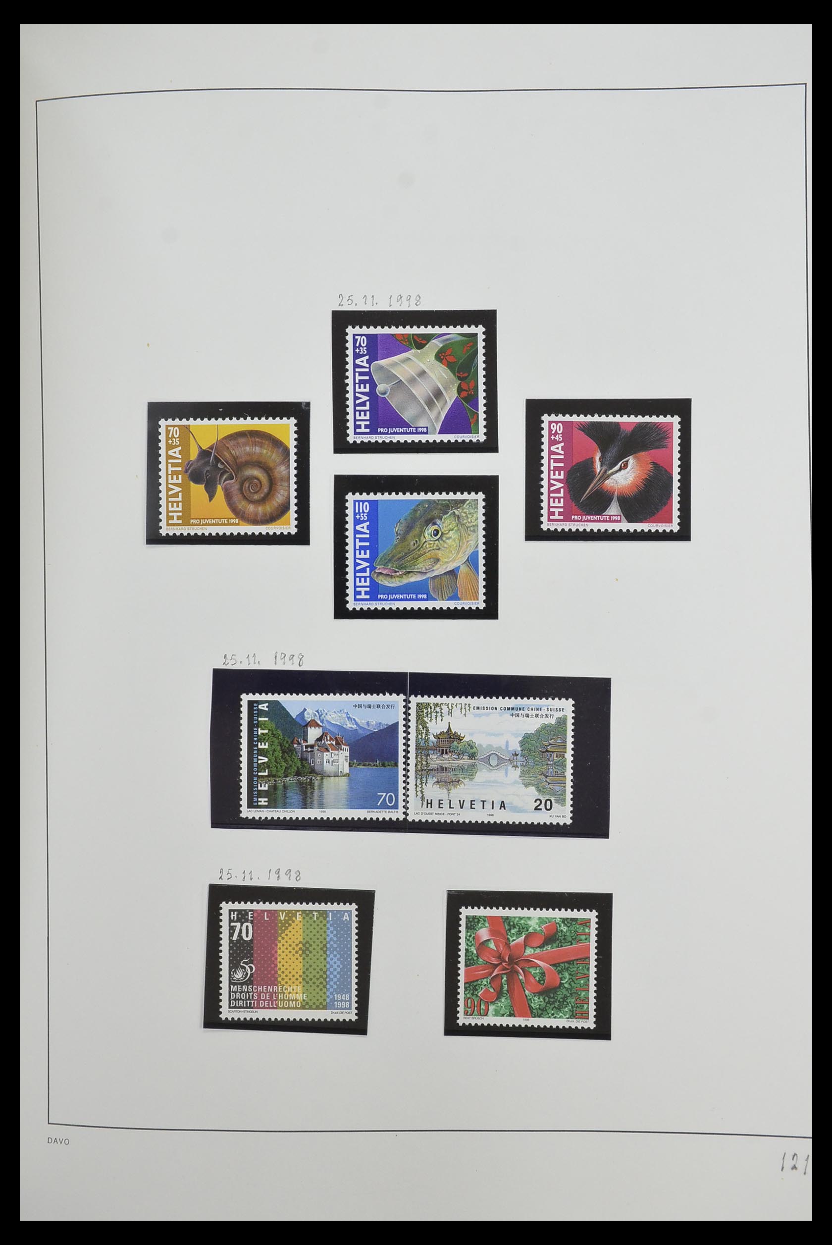 33556 124 - Stamp collection 33556 Switzerland 1862-2000.