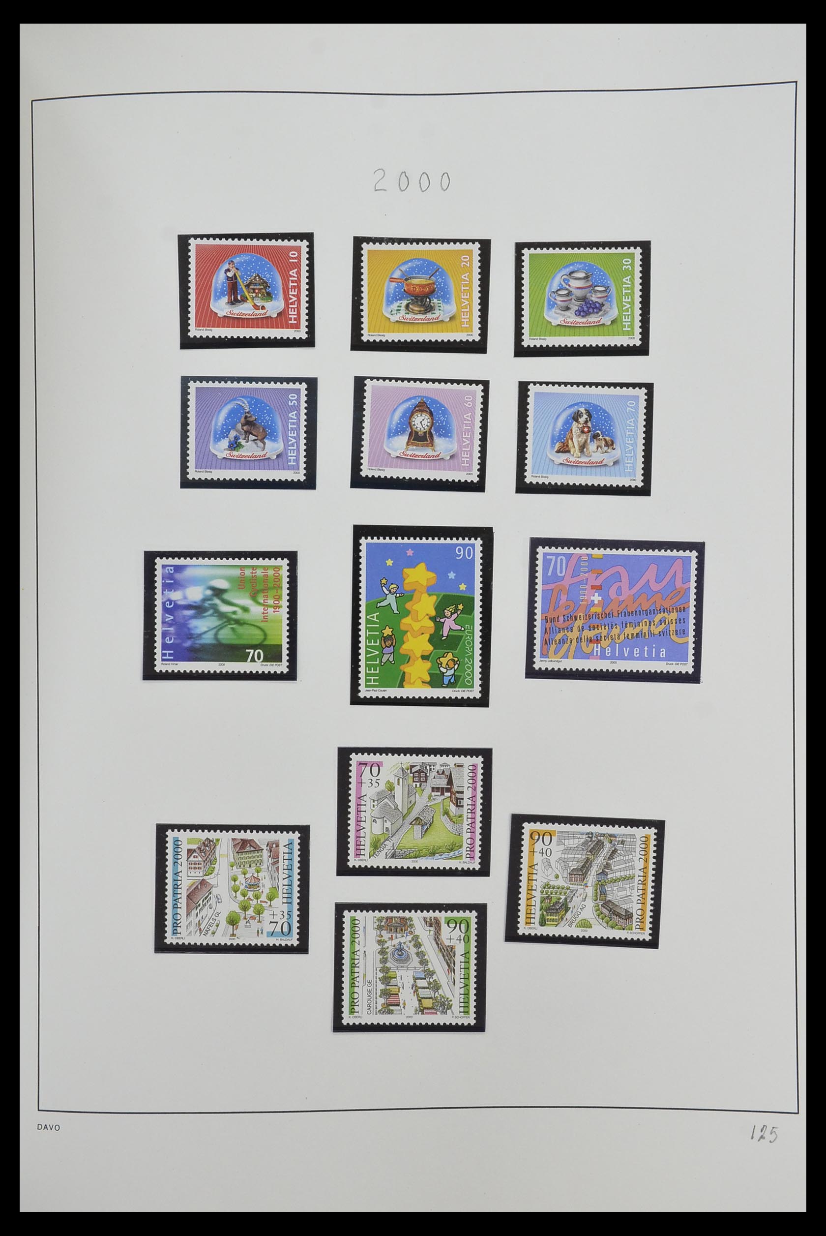 33556 128 - Stamp collection 33556 Switzerland 1862-2000.