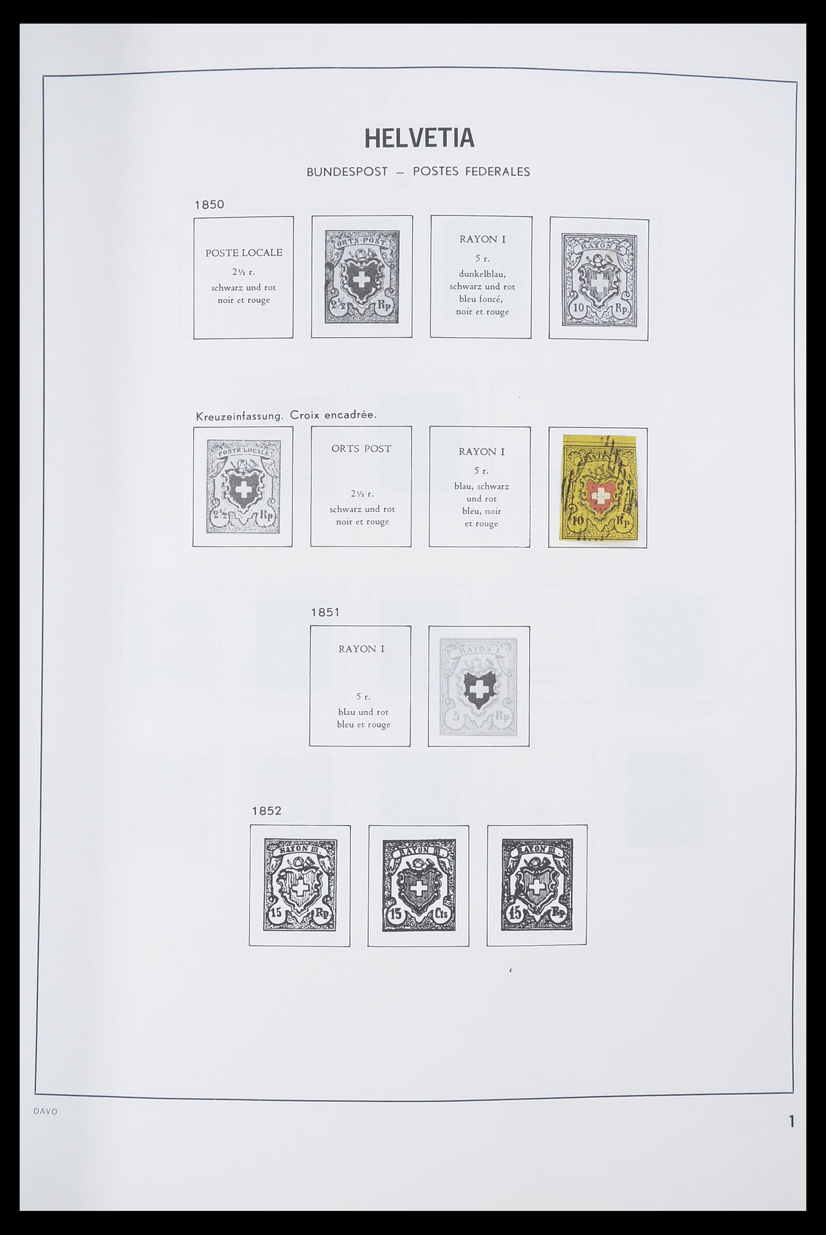 33559 002 - Postzegelverzameling 33559 Zwitserland 1850-2000.