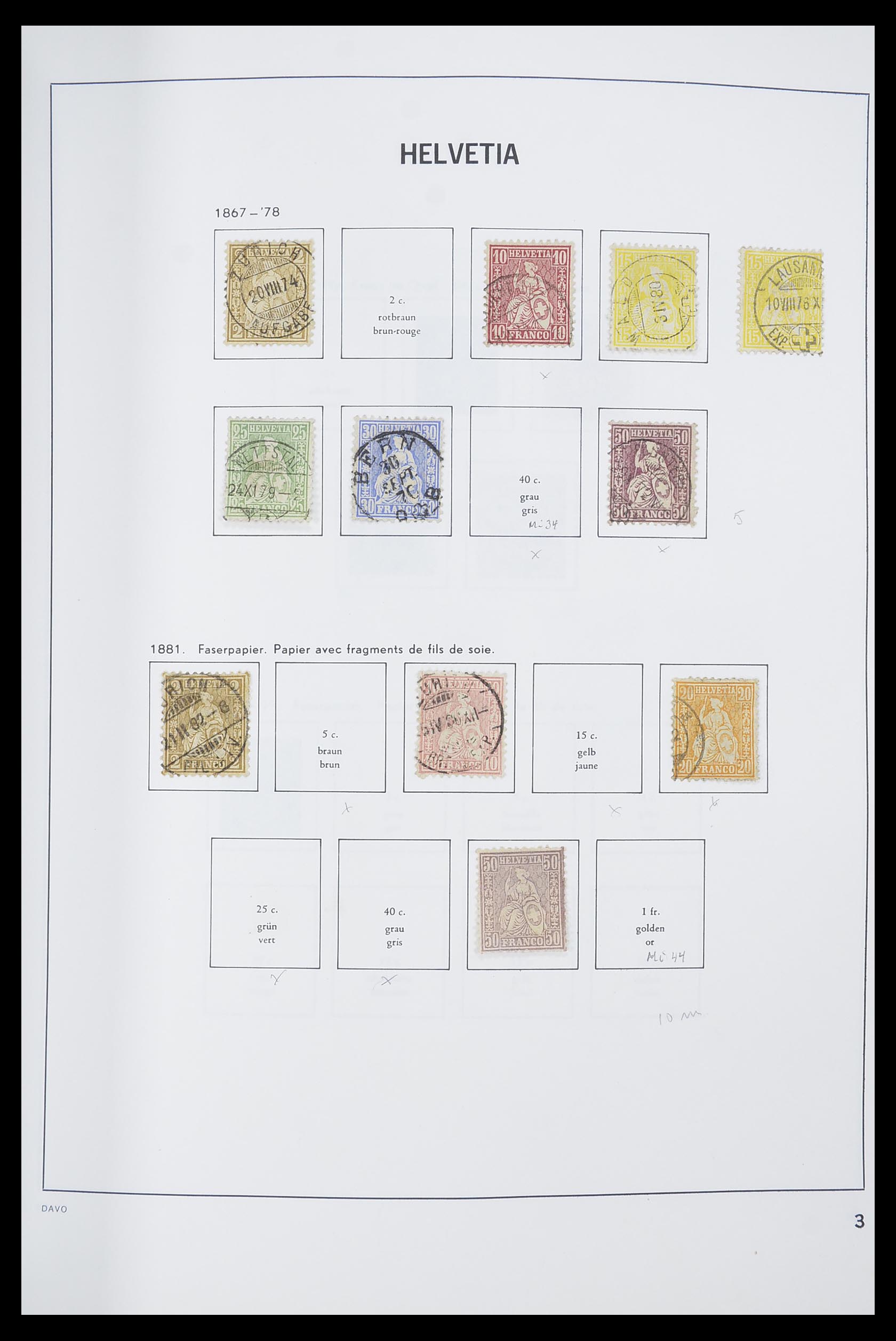 33559 004 - Postzegelverzameling 33559 Zwitserland 1850-2000.