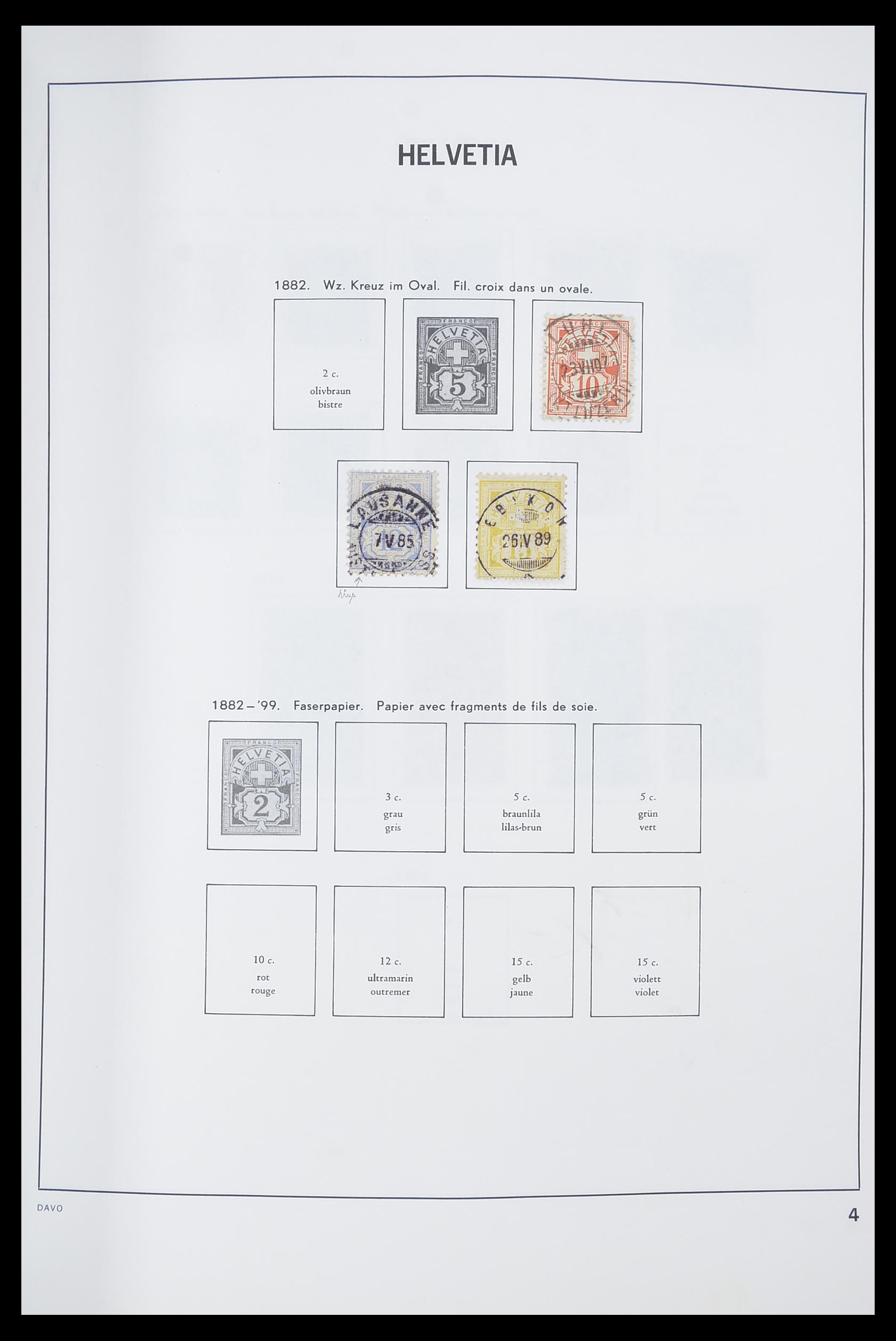 33559 005 - Postzegelverzameling 33559 Zwitserland 1850-2000.