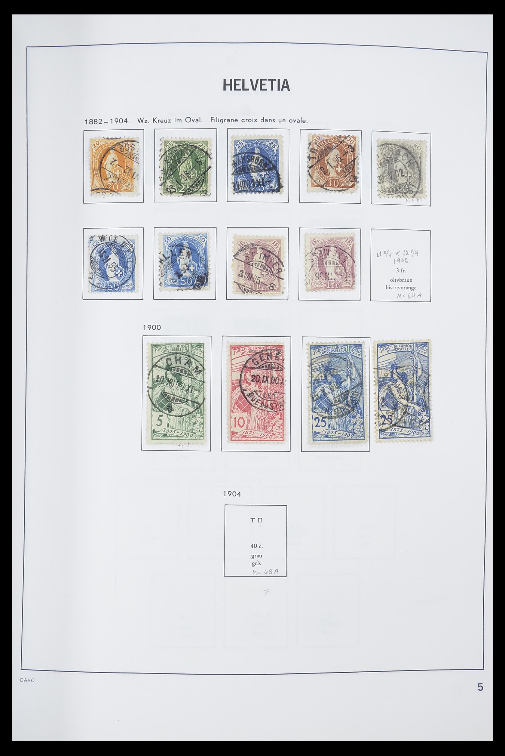 33559 006 - Postzegelverzameling 33559 Zwitserland 1850-2000.