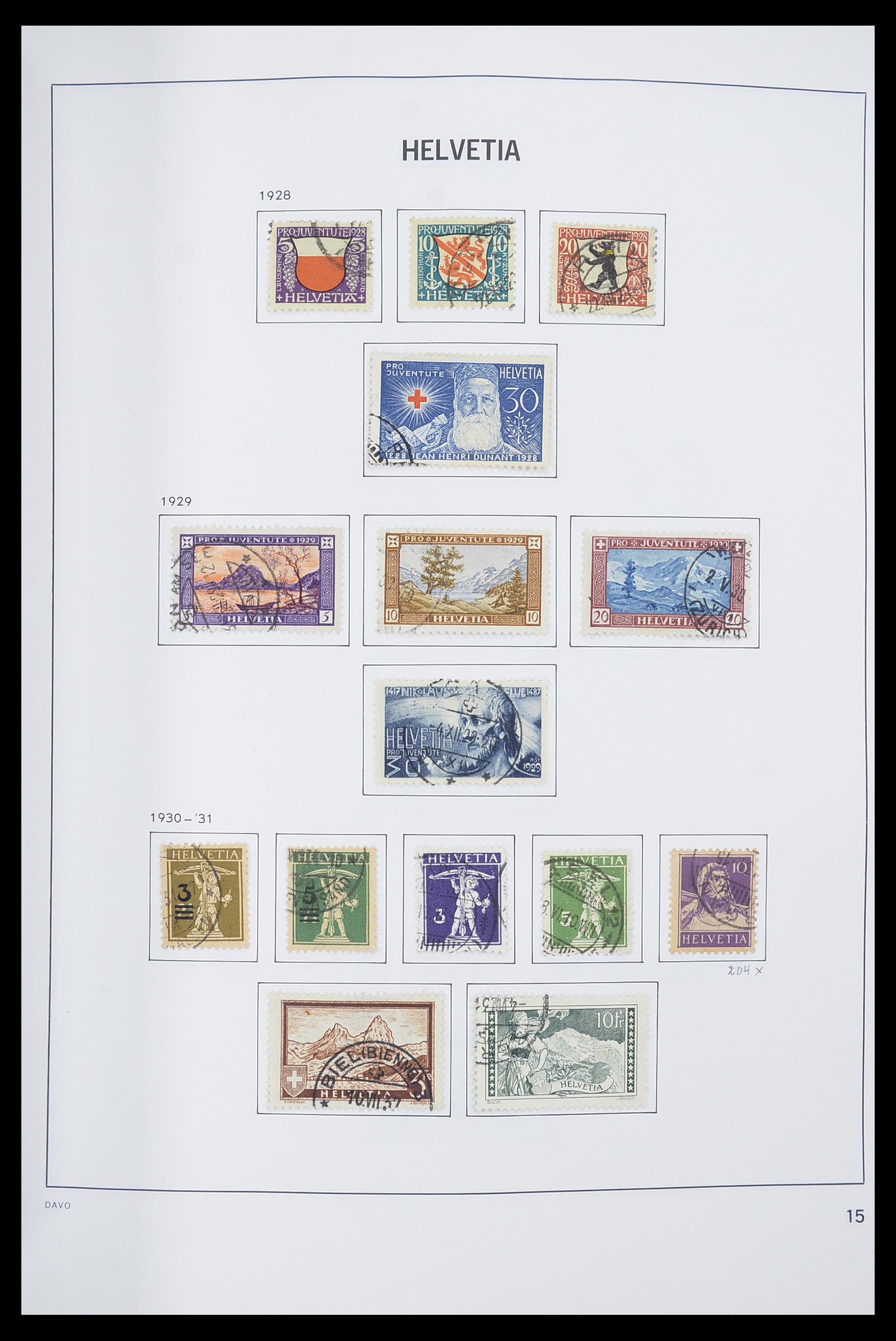 33559 016 - Postzegelverzameling 33559 Zwitserland 1850-2000.