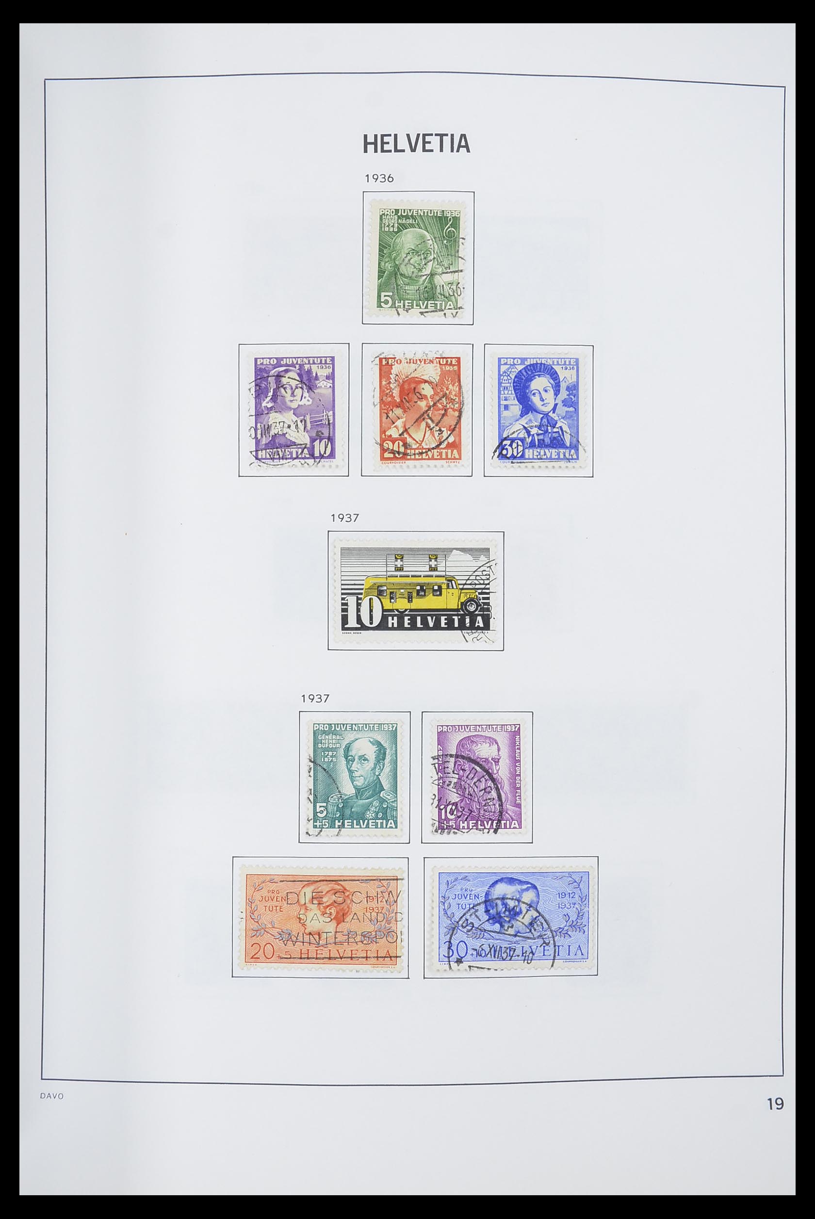 33559 020 - Postzegelverzameling 33559 Zwitserland 1850-2000.