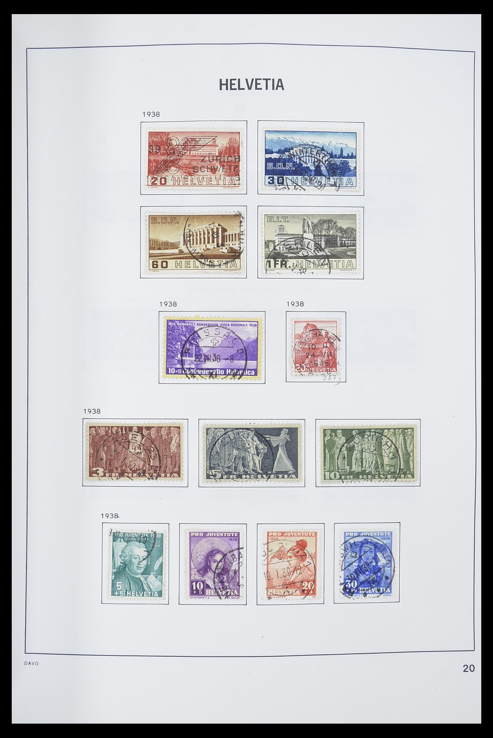 33559 021 - Postzegelverzameling 33559 Zwitserland 1850-2000.
