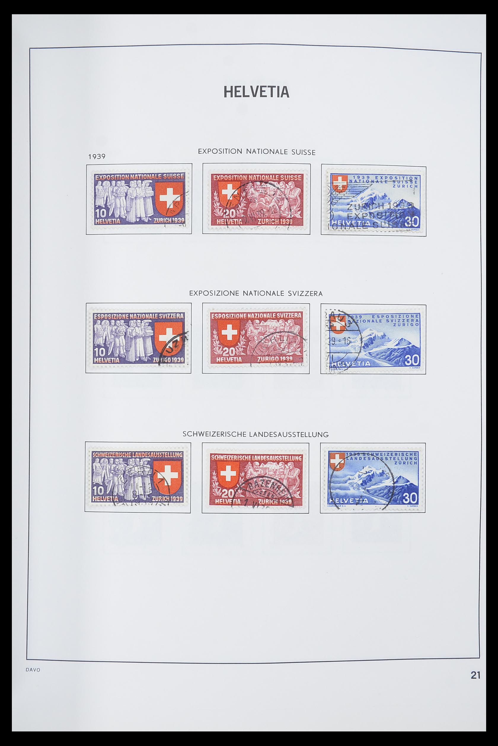 33559 022 - Postzegelverzameling 33559 Zwitserland 1850-2000.
