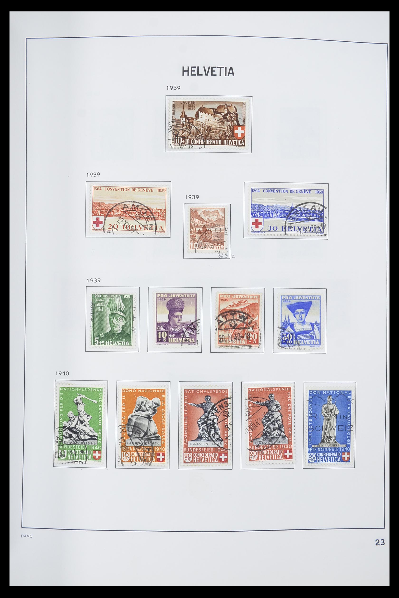 33559 024 - Postzegelverzameling 33559 Zwitserland 1850-2000.