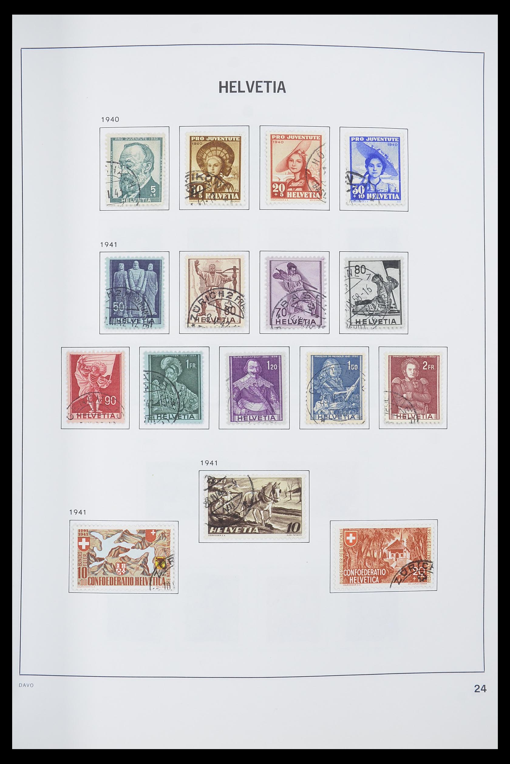 33559 025 - Postzegelverzameling 33559 Zwitserland 1850-2000.