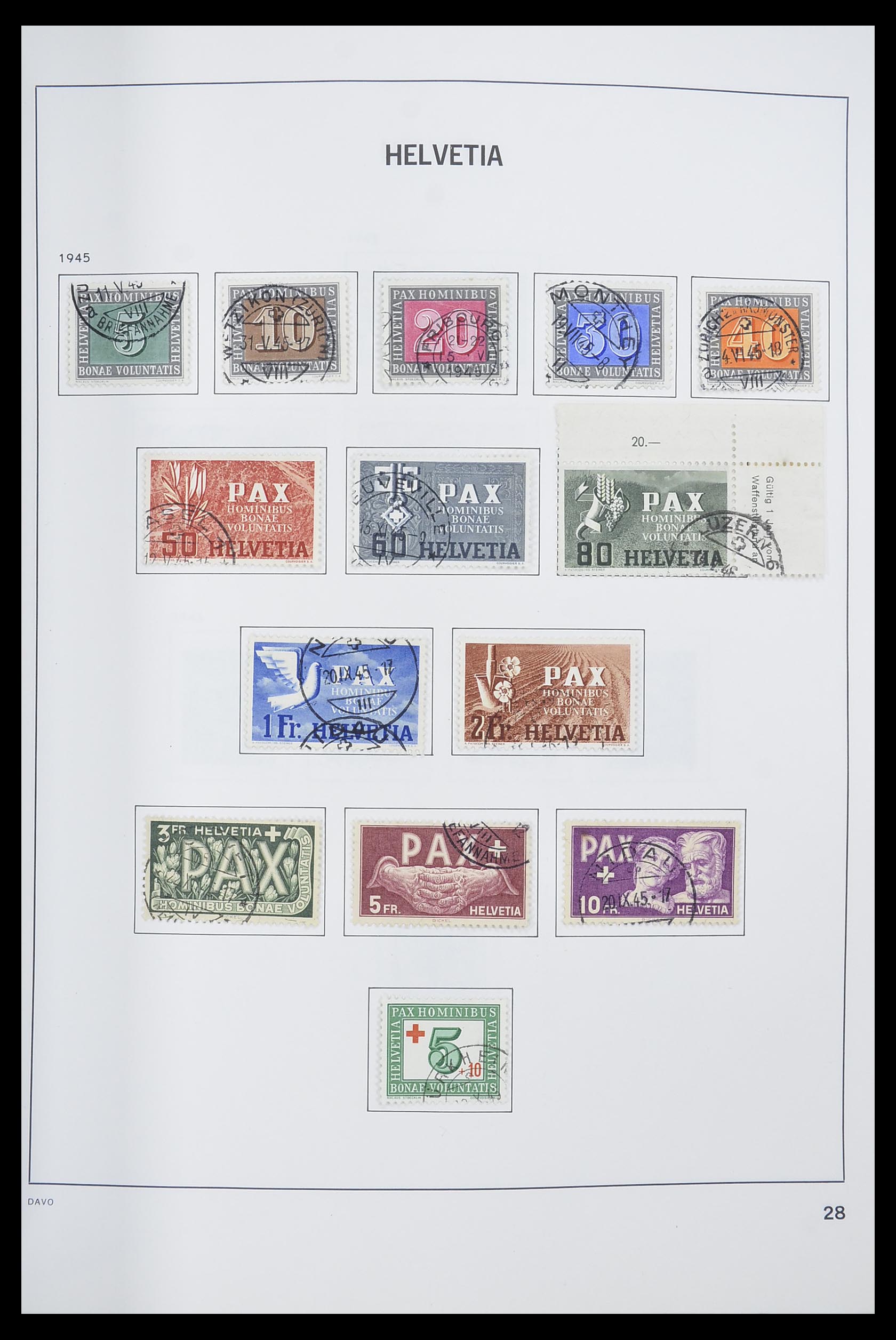 33559 029 - Postzegelverzameling 33559 Zwitserland 1850-2000.