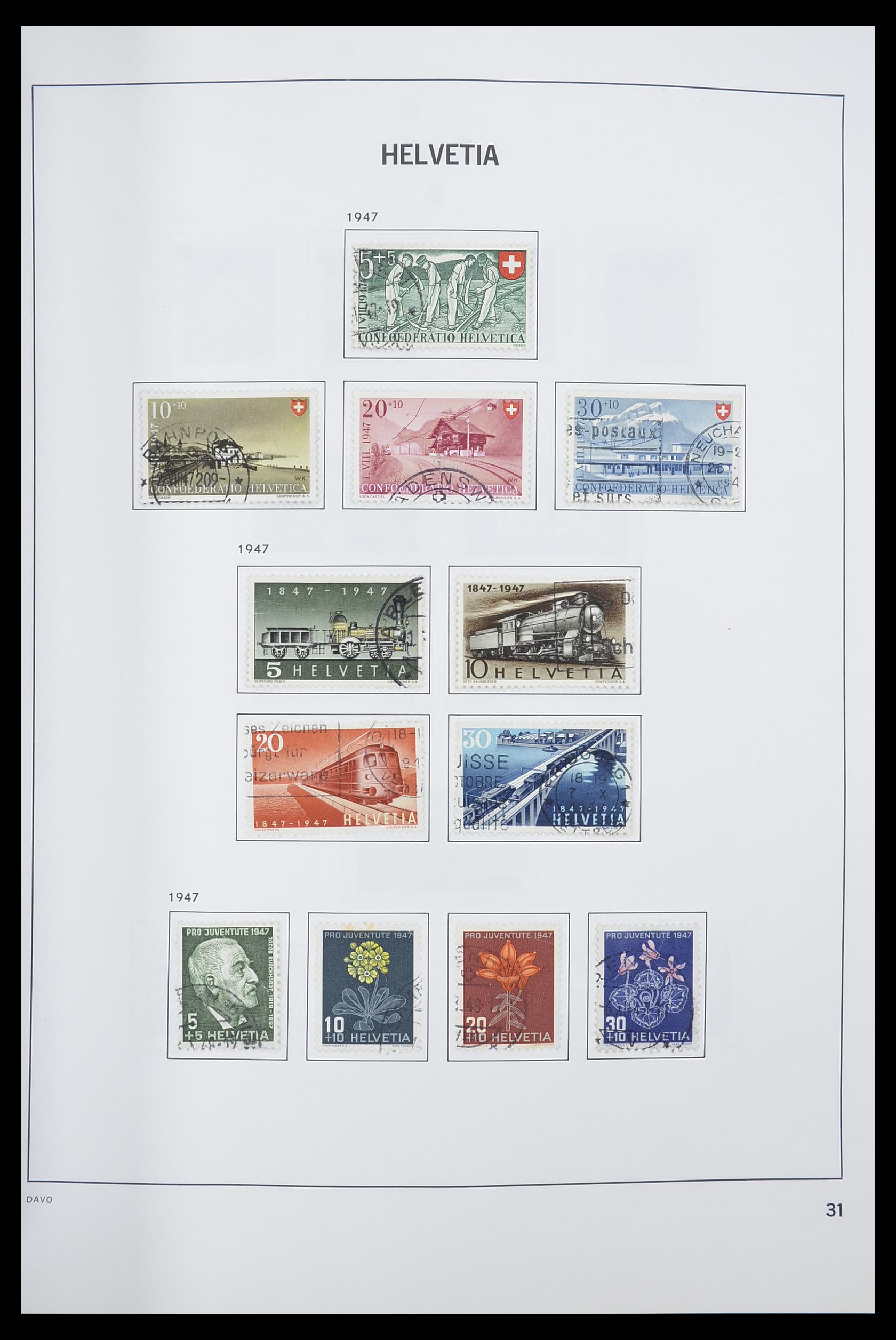 33559 032 - Postzegelverzameling 33559 Zwitserland 1850-2000.