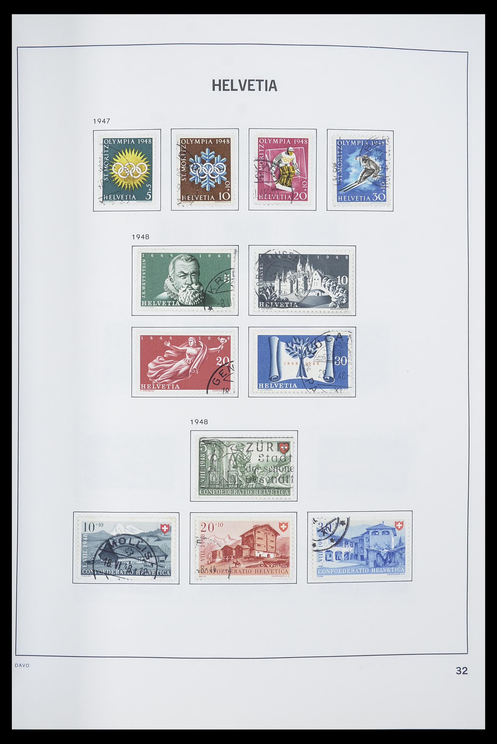 33559 033 - Postzegelverzameling 33559 Zwitserland 1850-2000.