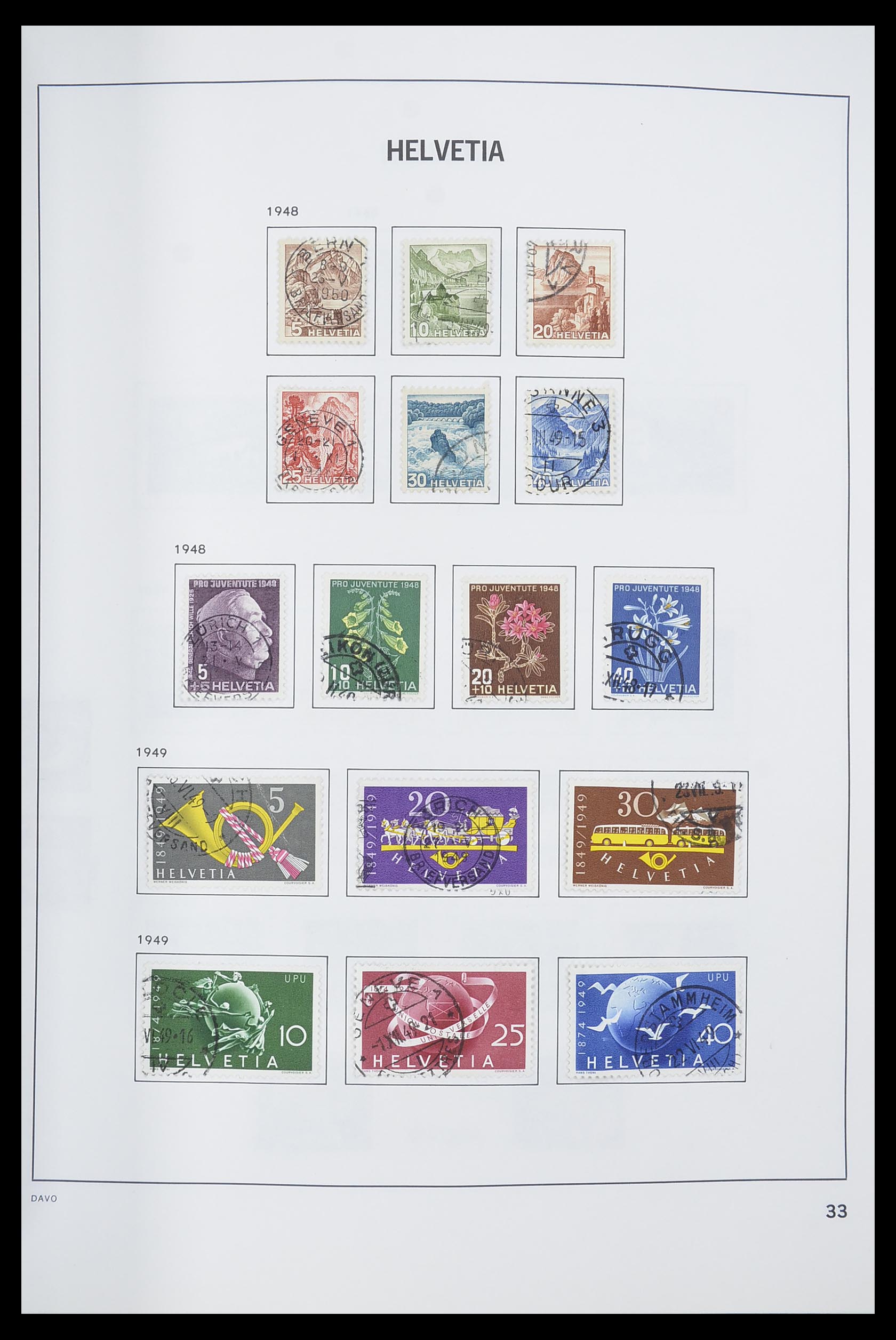 33559 034 - Postzegelverzameling 33559 Zwitserland 1850-2000.
