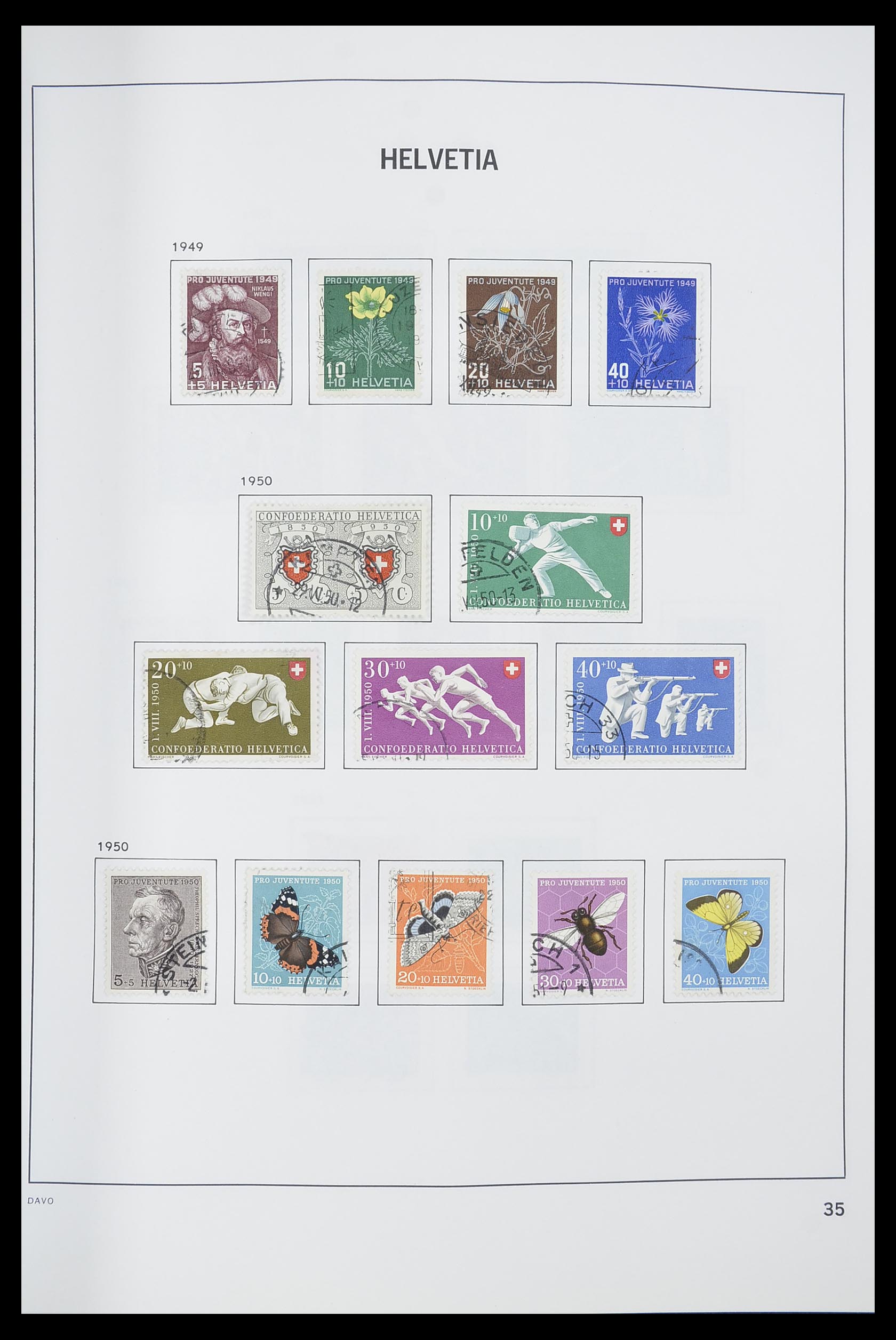 33559 036 - Postzegelverzameling 33559 Zwitserland 1850-2000.