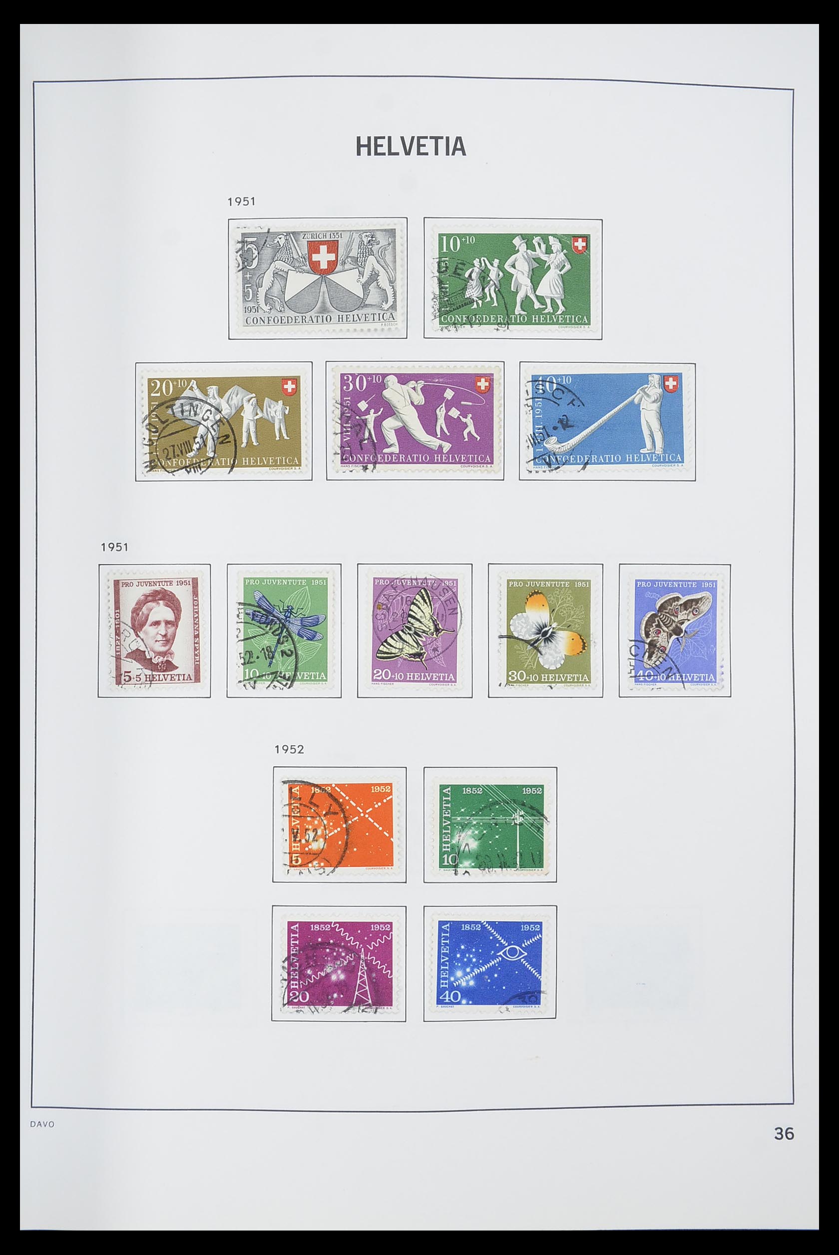 33559 037 - Postzegelverzameling 33559 Zwitserland 1850-2000.