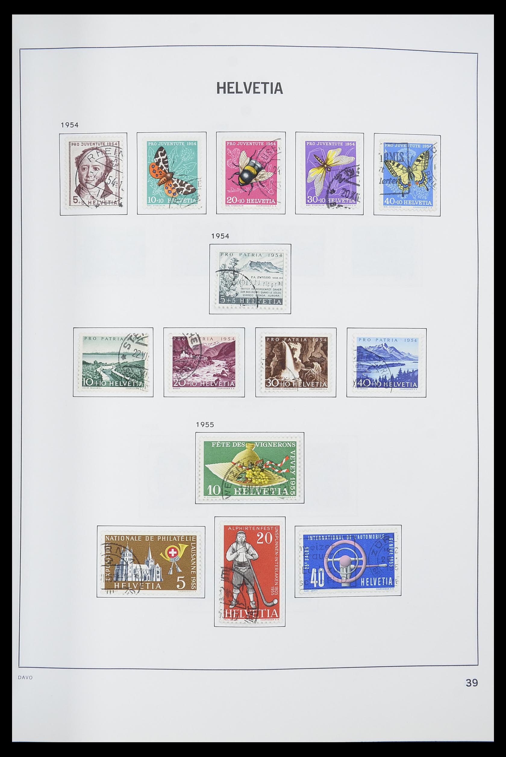 33559 040 - Postzegelverzameling 33559 Zwitserland 1850-2000.