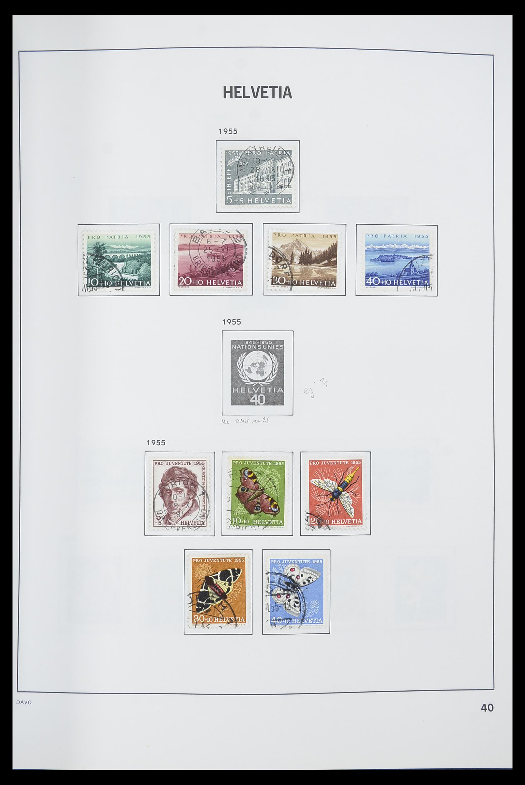 33559 041 - Postzegelverzameling 33559 Zwitserland 1850-2000.