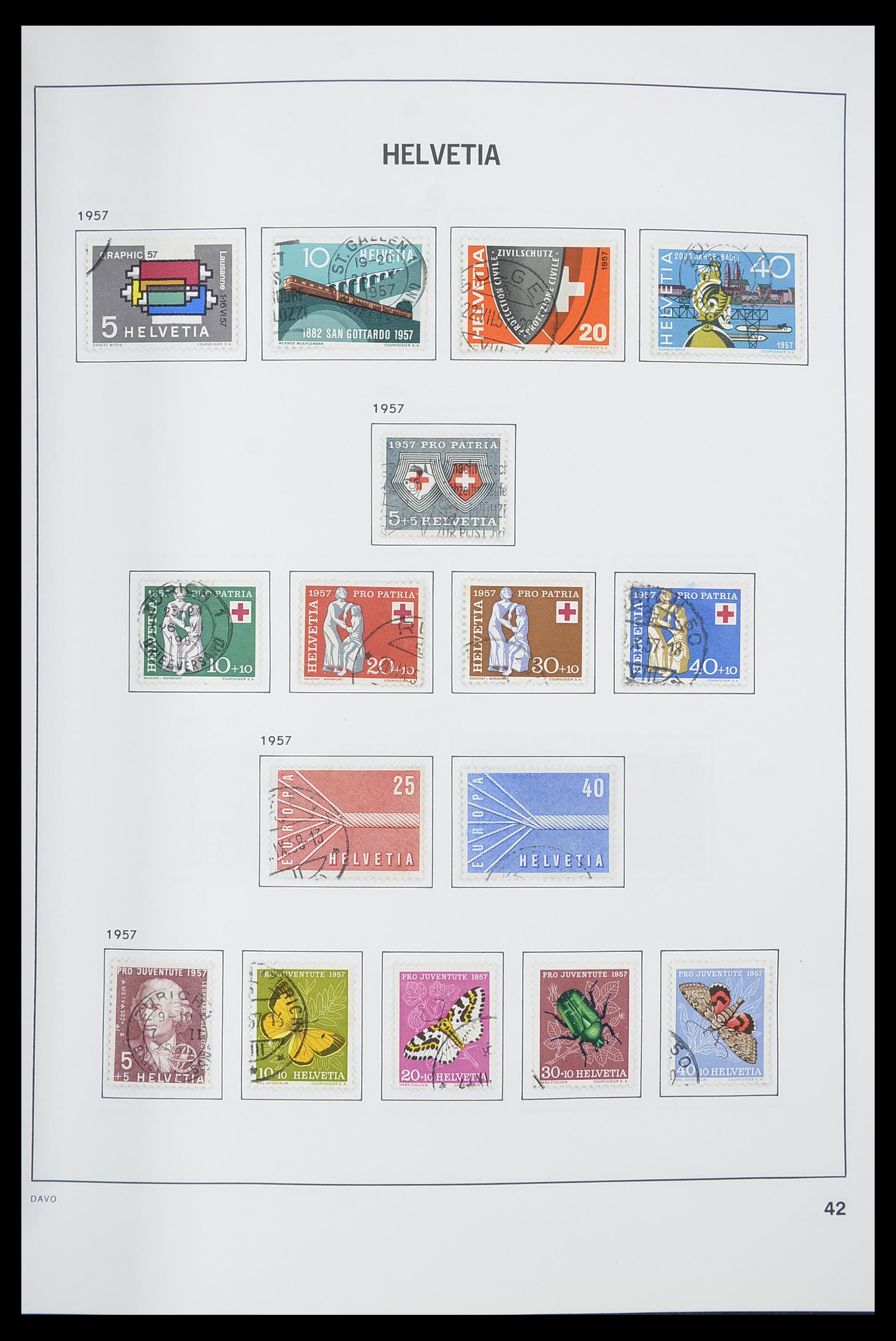 33559 043 - Postzegelverzameling 33559 Zwitserland 1850-2000.