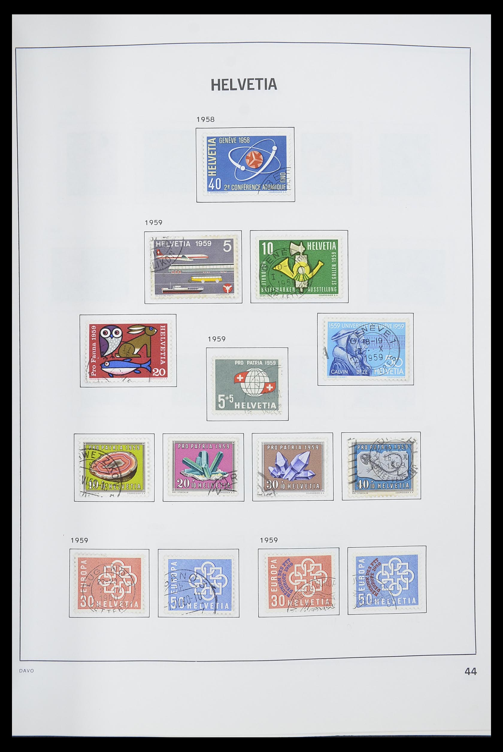 33559 045 - Postzegelverzameling 33559 Zwitserland 1850-2000.