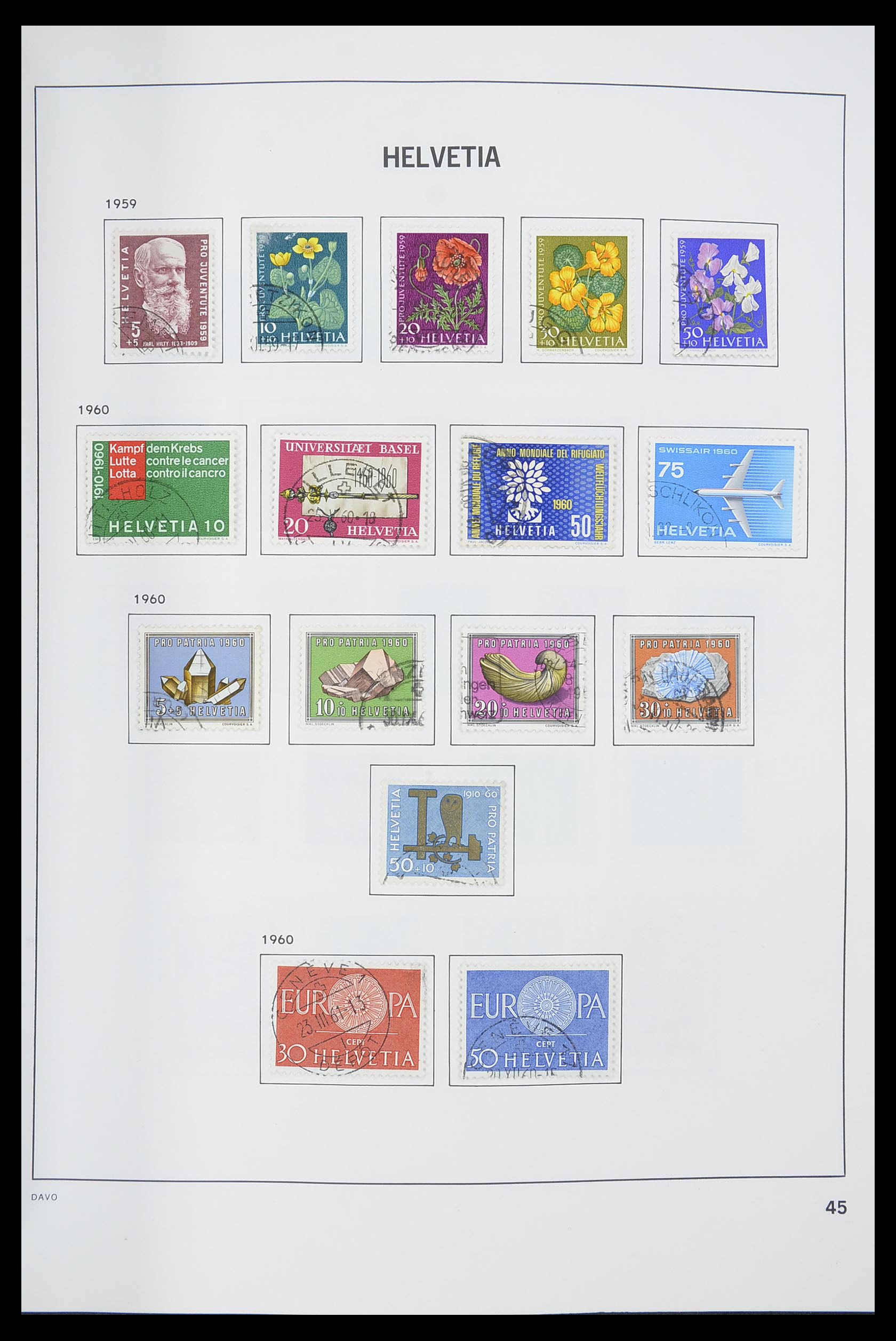 33559 046 - Postzegelverzameling 33559 Zwitserland 1850-2000.