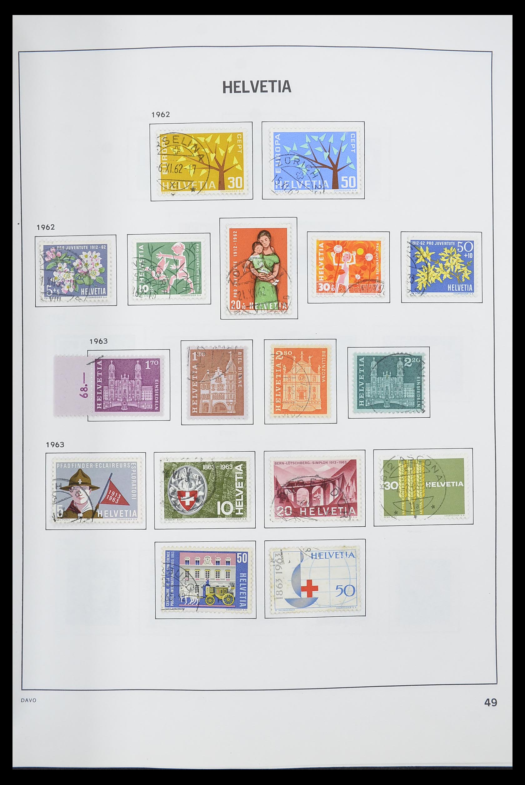 33559 050 - Postzegelverzameling 33559 Zwitserland 1850-2000.