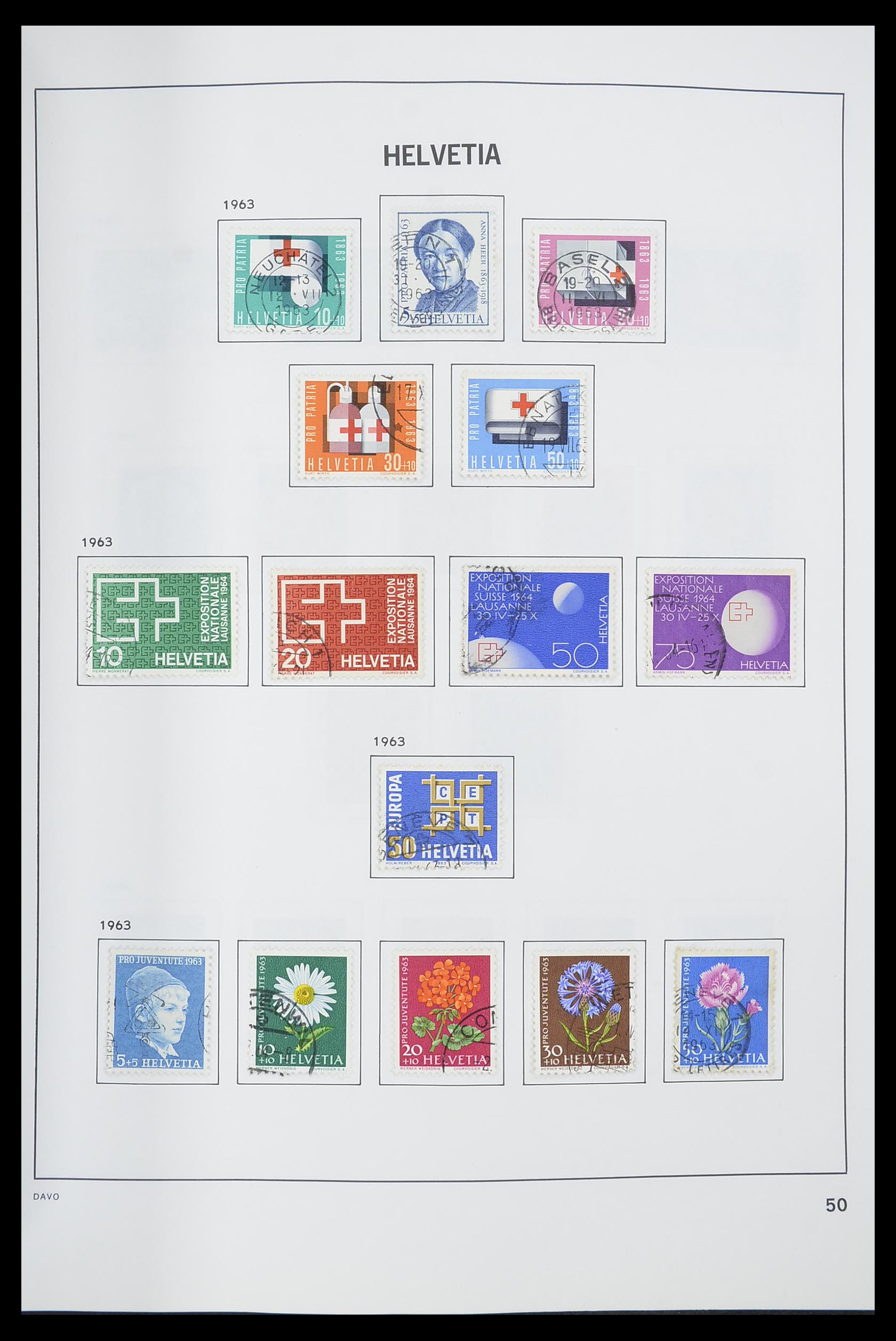 33559 051 - Postzegelverzameling 33559 Zwitserland 1850-2000.