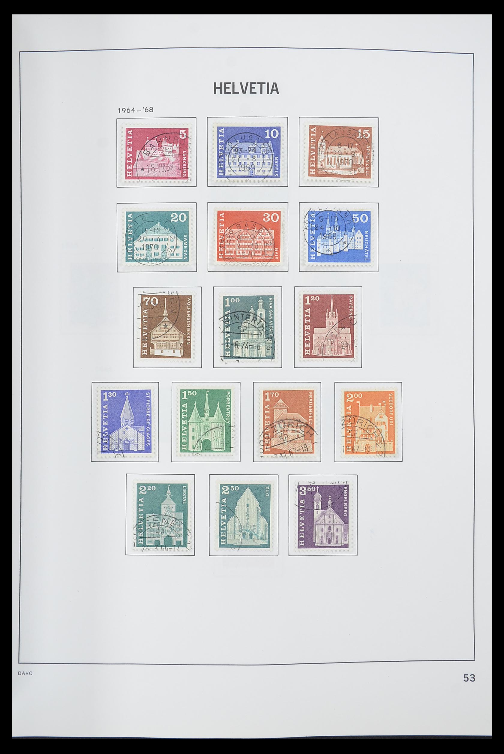 33559 054 - Postzegelverzameling 33559 Zwitserland 1850-2000.