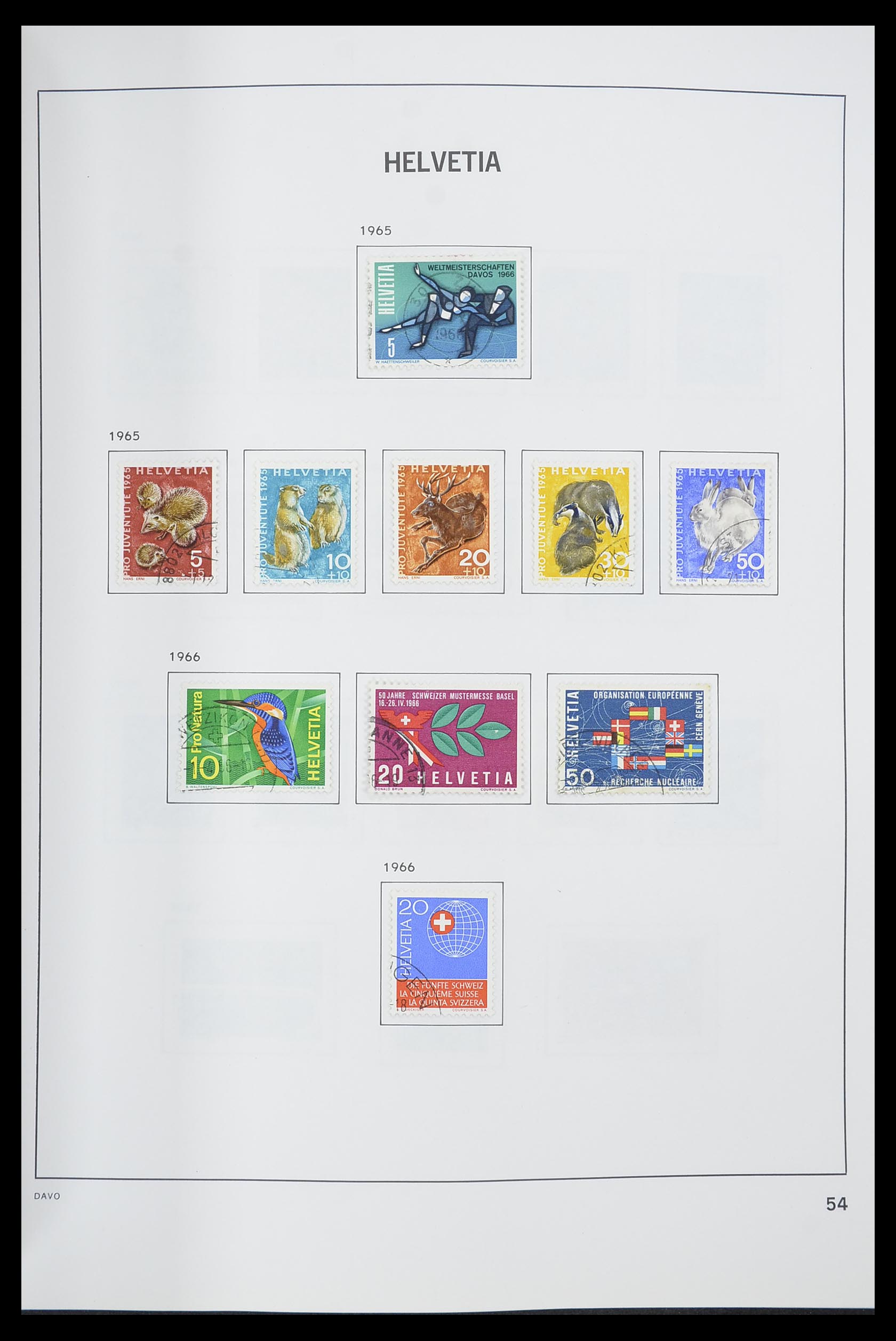 33559 055 - Postzegelverzameling 33559 Zwitserland 1850-2000.