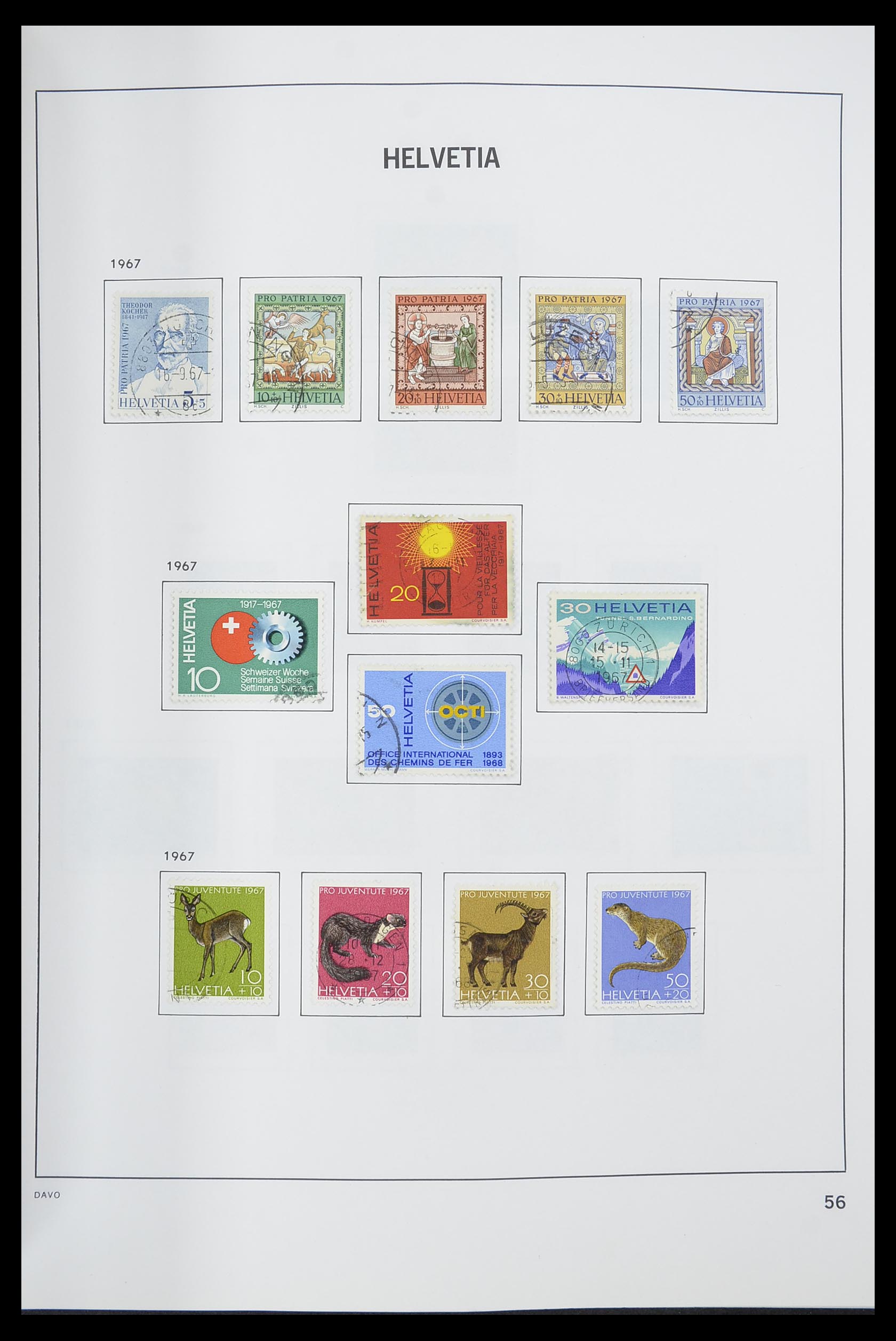 33559 057 - Postzegelverzameling 33559 Zwitserland 1850-2000.