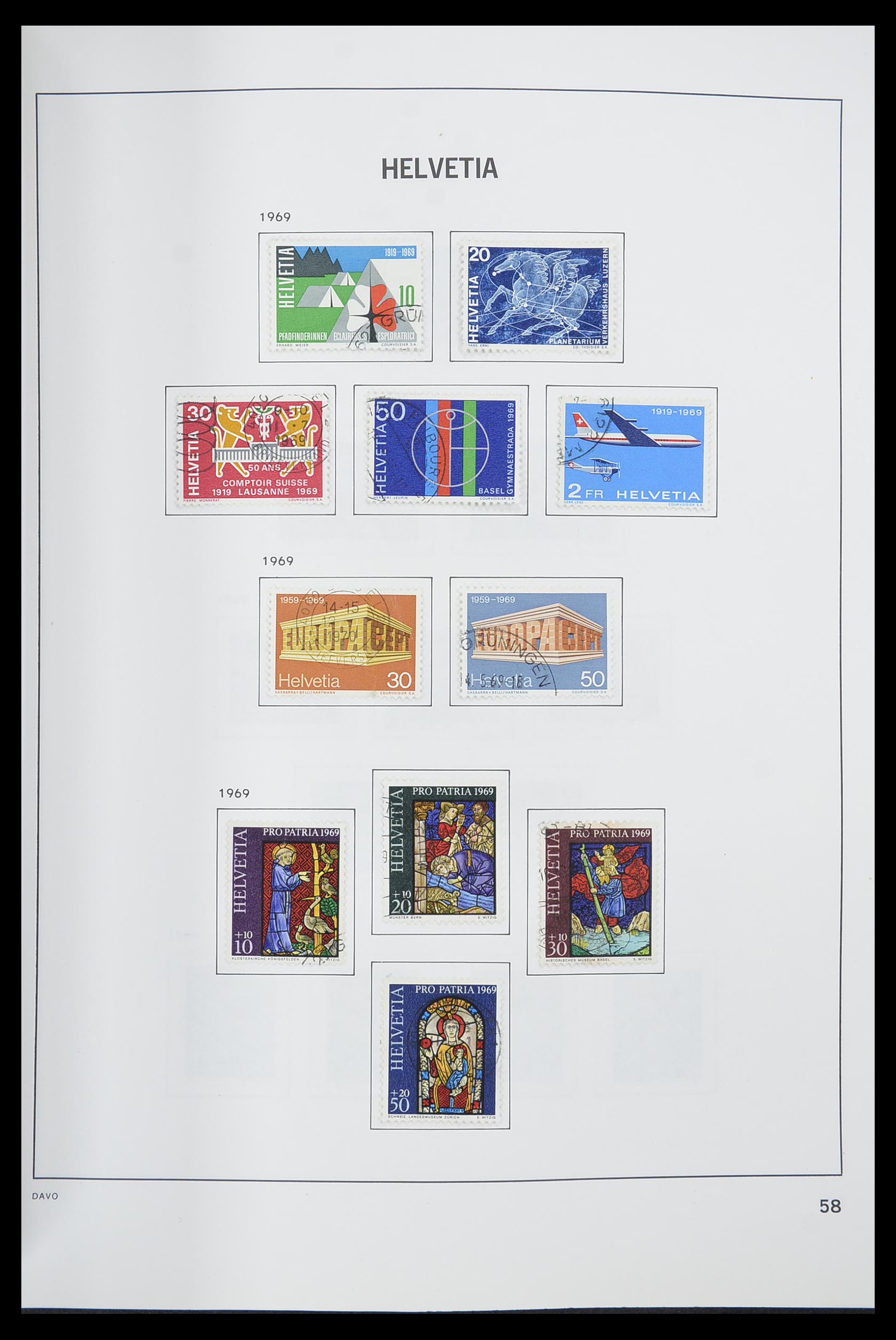 33559 059 - Postzegelverzameling 33559 Zwitserland 1850-2000.