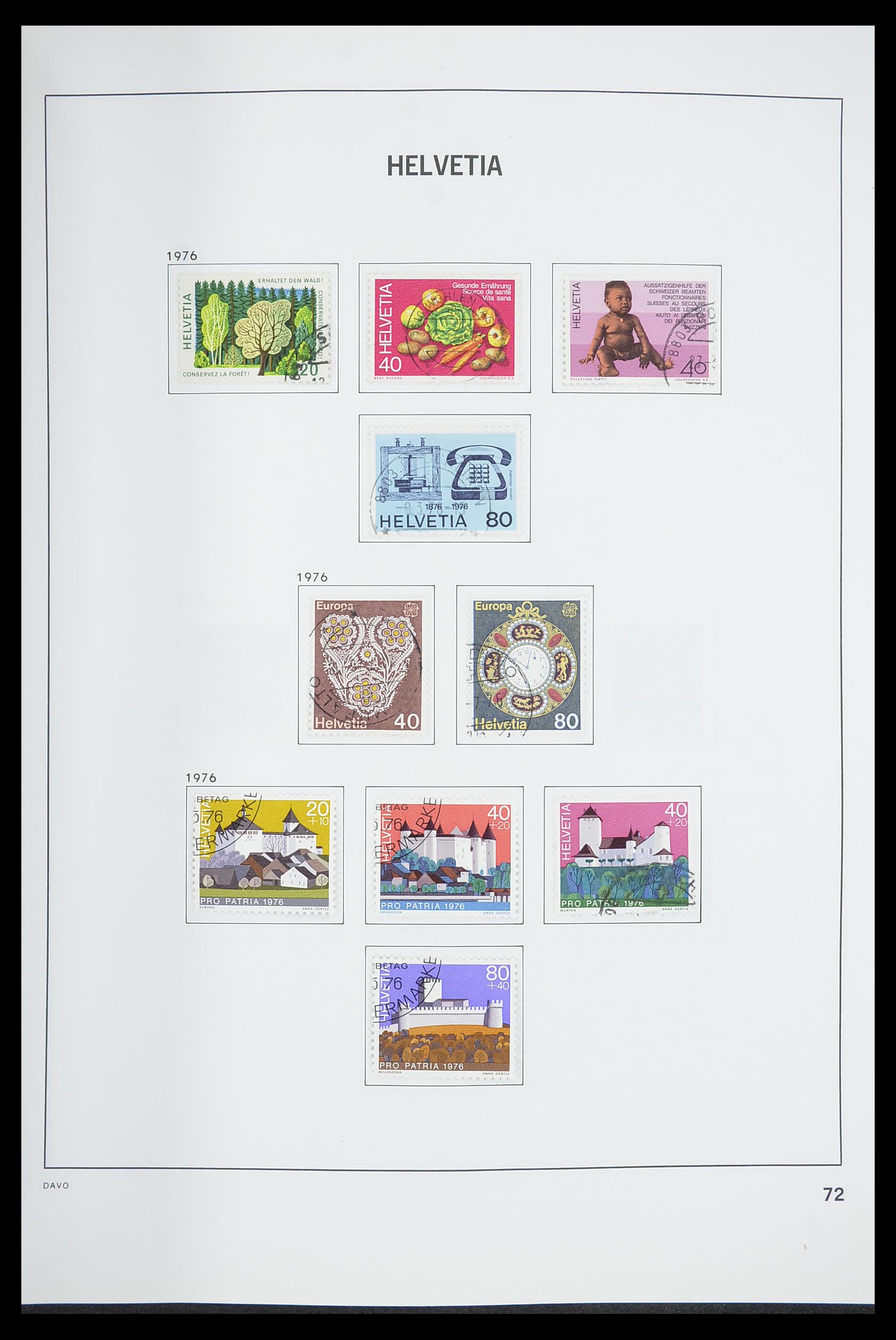 33559 073 - Stamp collection 33559 Switzerland 1850-2000.