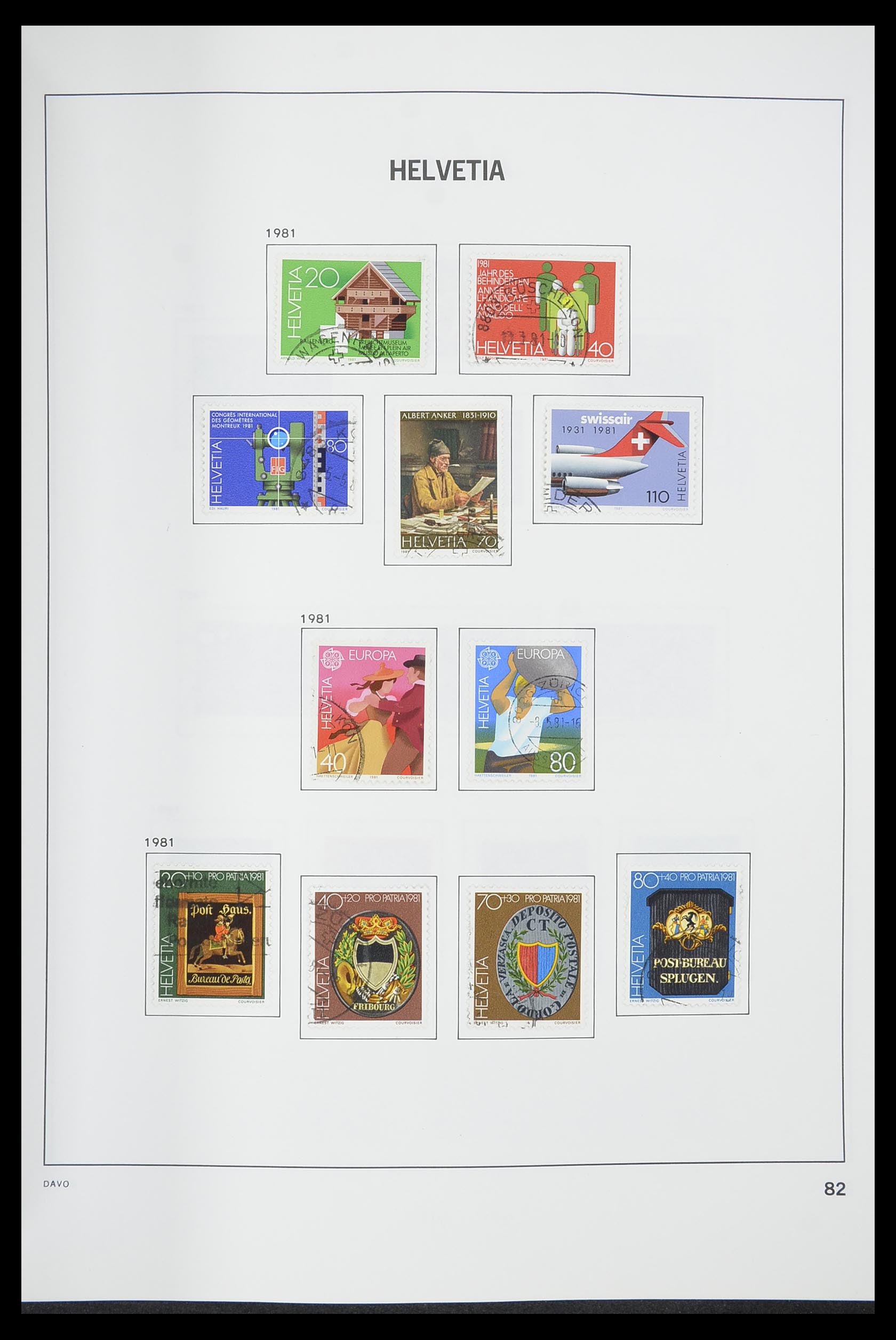 33559 083 - Stamp collection 33559 Switzerland 1850-2000.