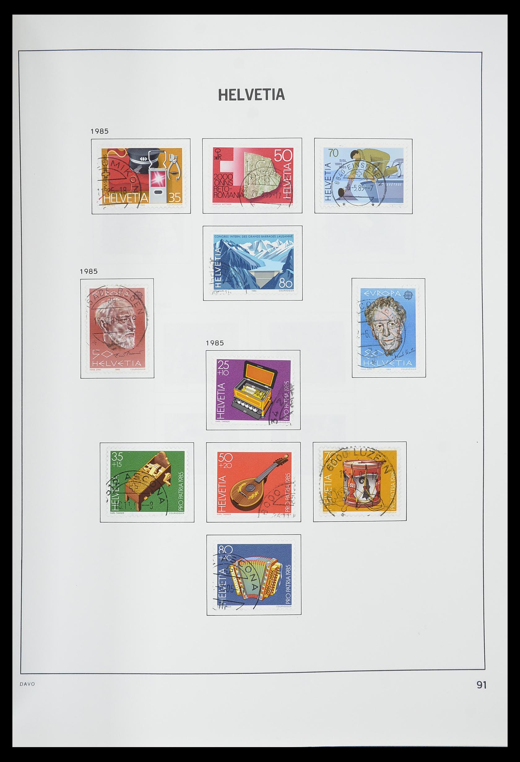 33559 092 - Stamp collection 33559 Switzerland 1850-2000.