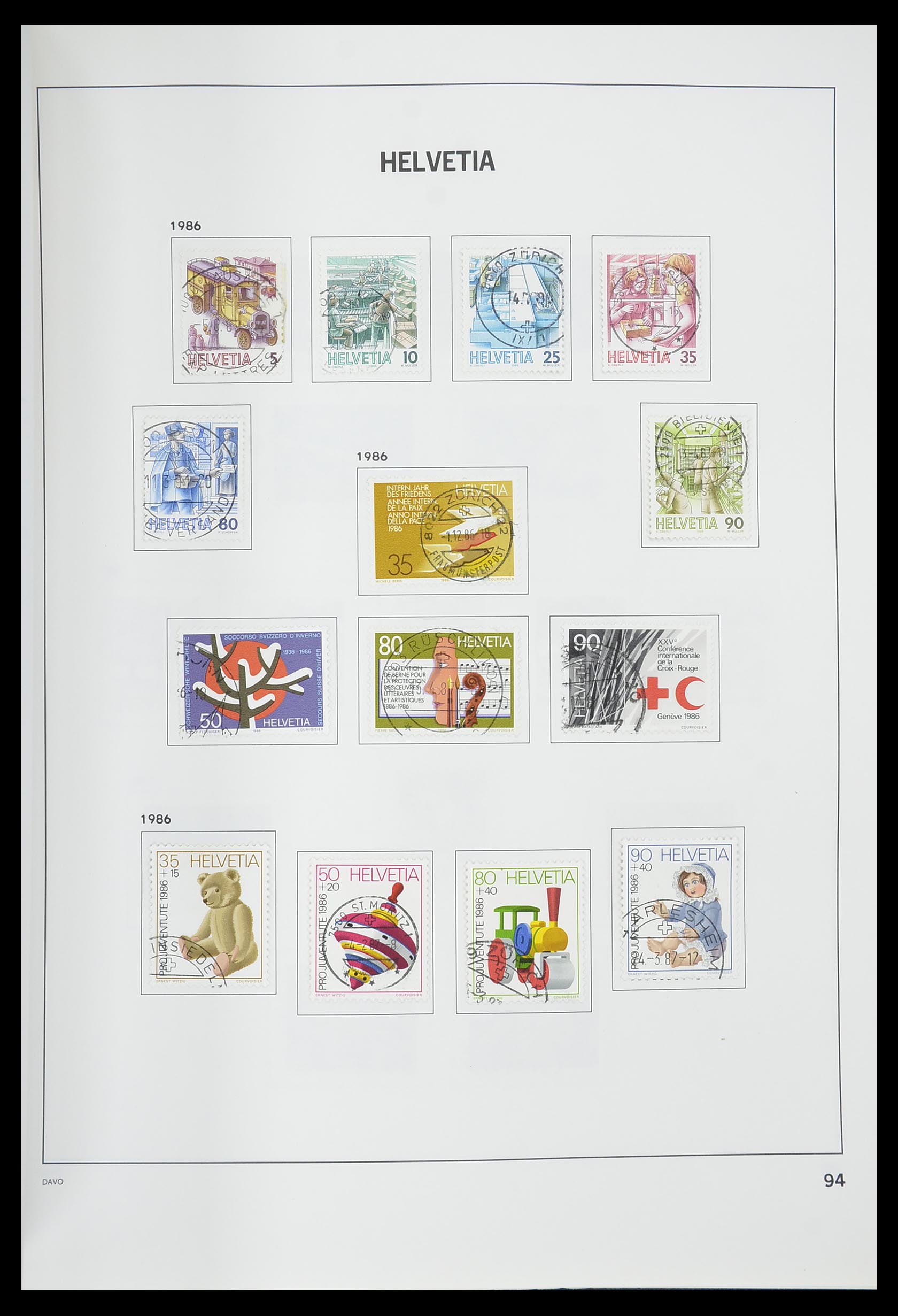 33559 095 - Stamp collection 33559 Switzerland 1850-2000.