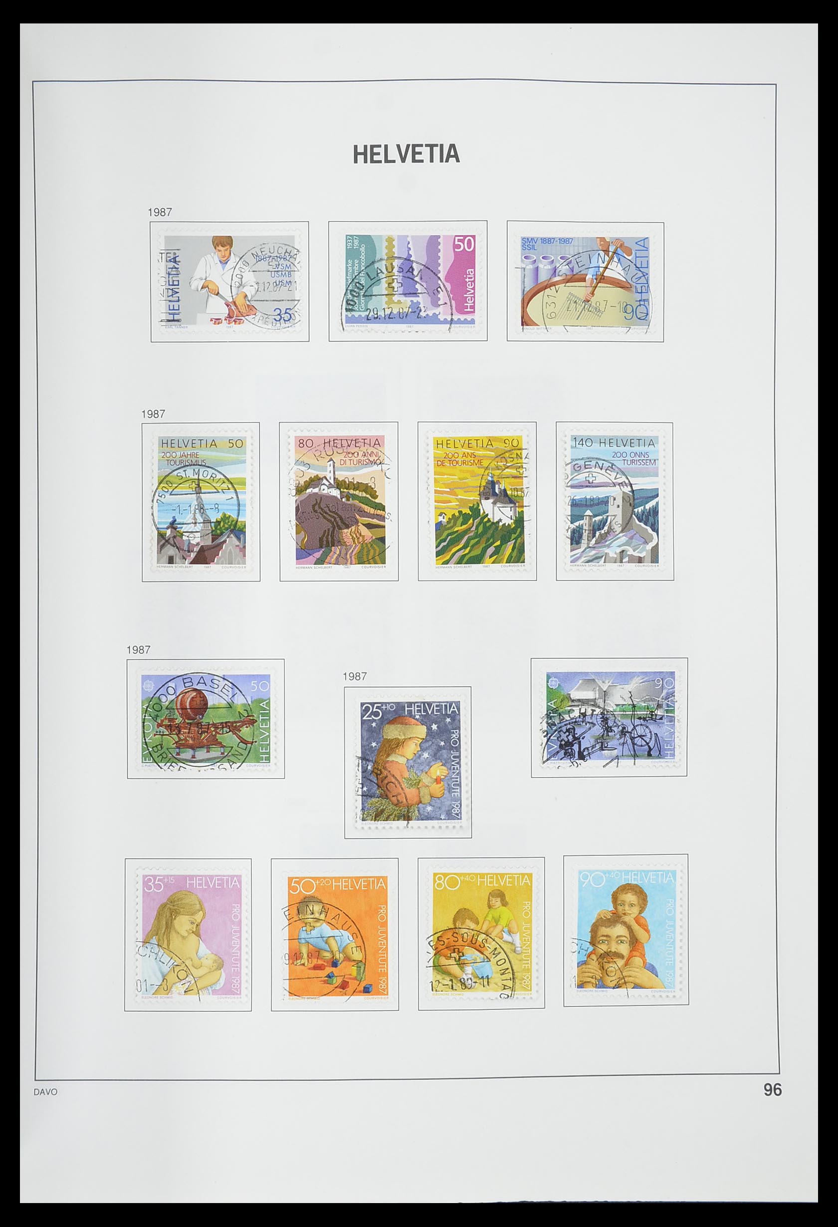 33559 097 - Stamp collection 33559 Switzerland 1850-2000.