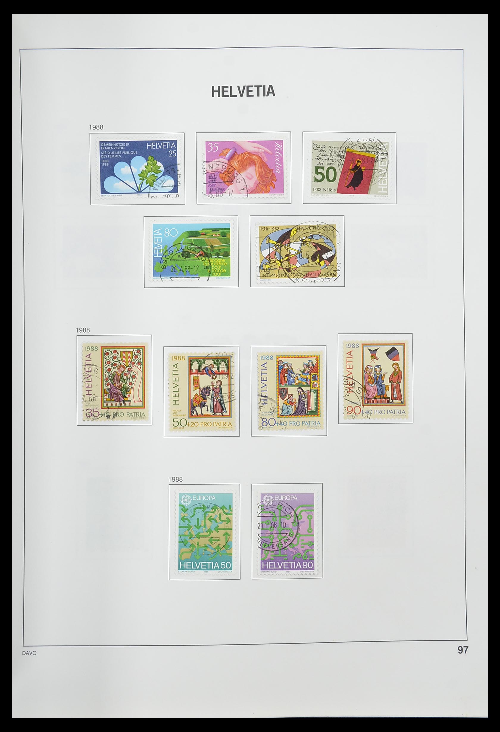 33559 098 - Stamp collection 33559 Switzerland 1850-2000.