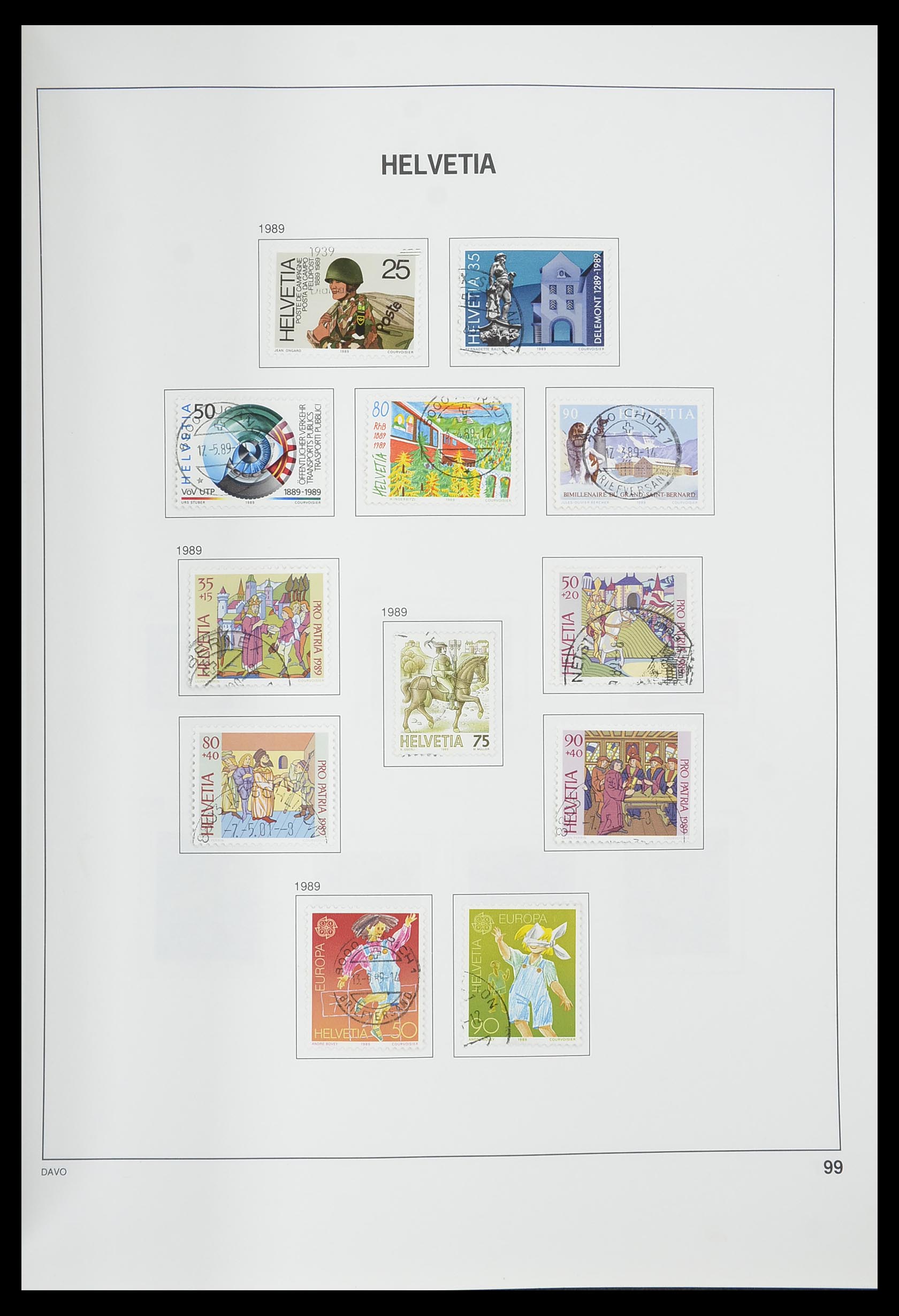 33559 100 - Stamp collection 33559 Switzerland 1850-2000.