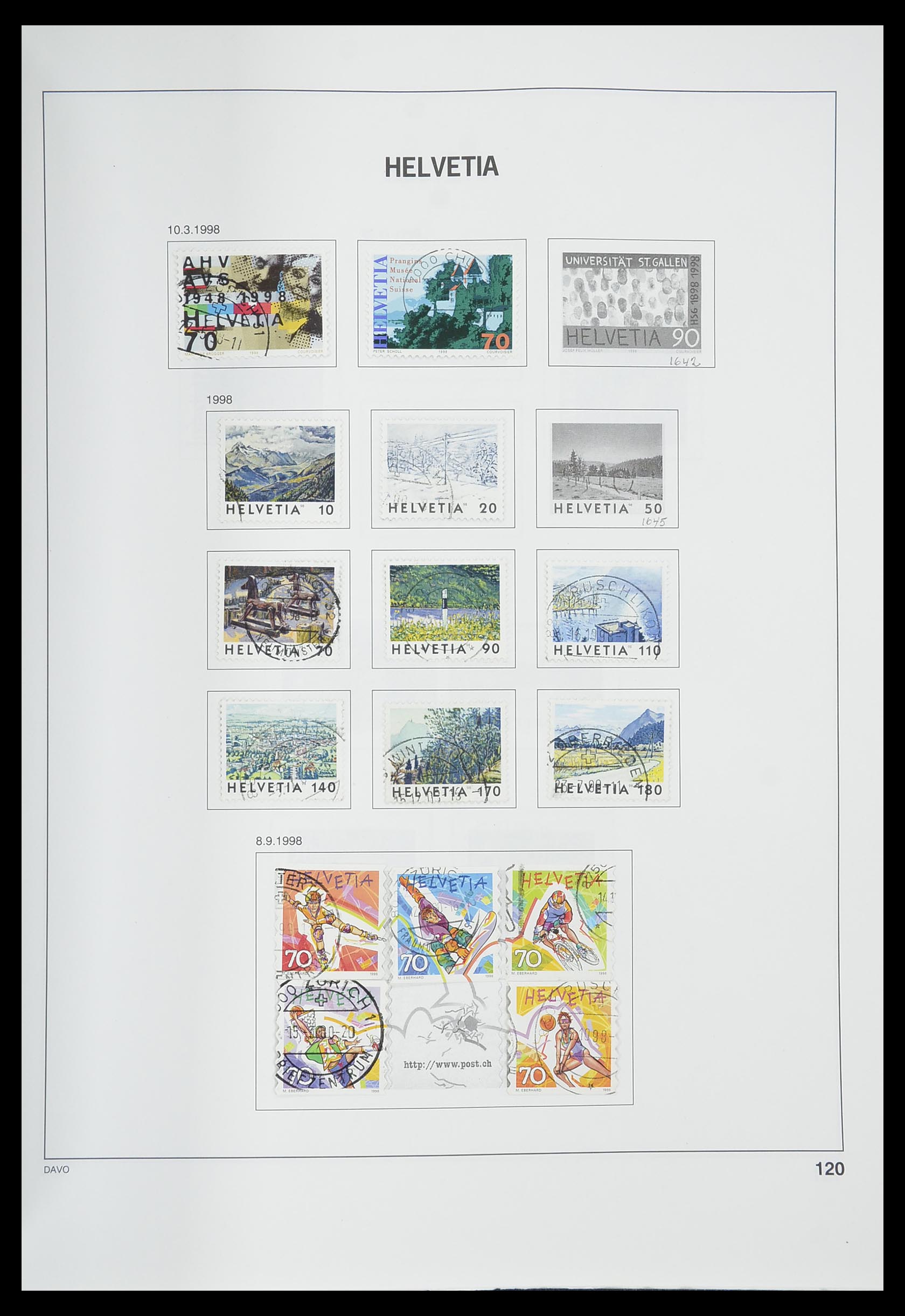 33559 121 - Postzegelverzameling 33559 Zwitserland 1850-2000.