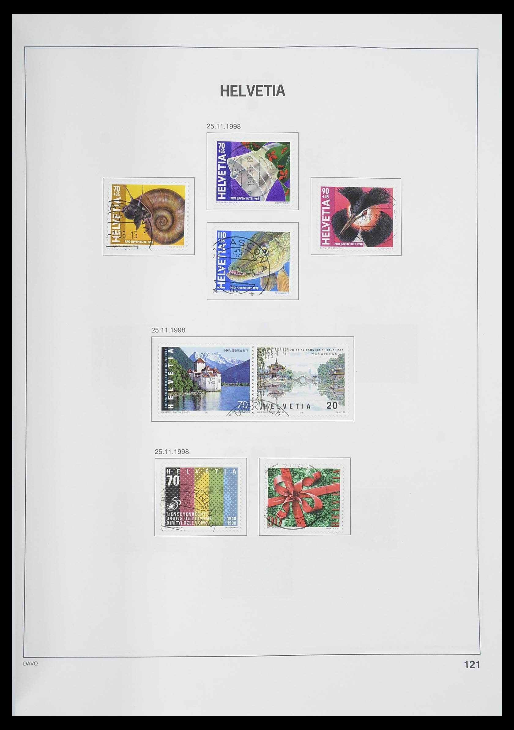 33559 122 - Postzegelverzameling 33559 Zwitserland 1850-2000.