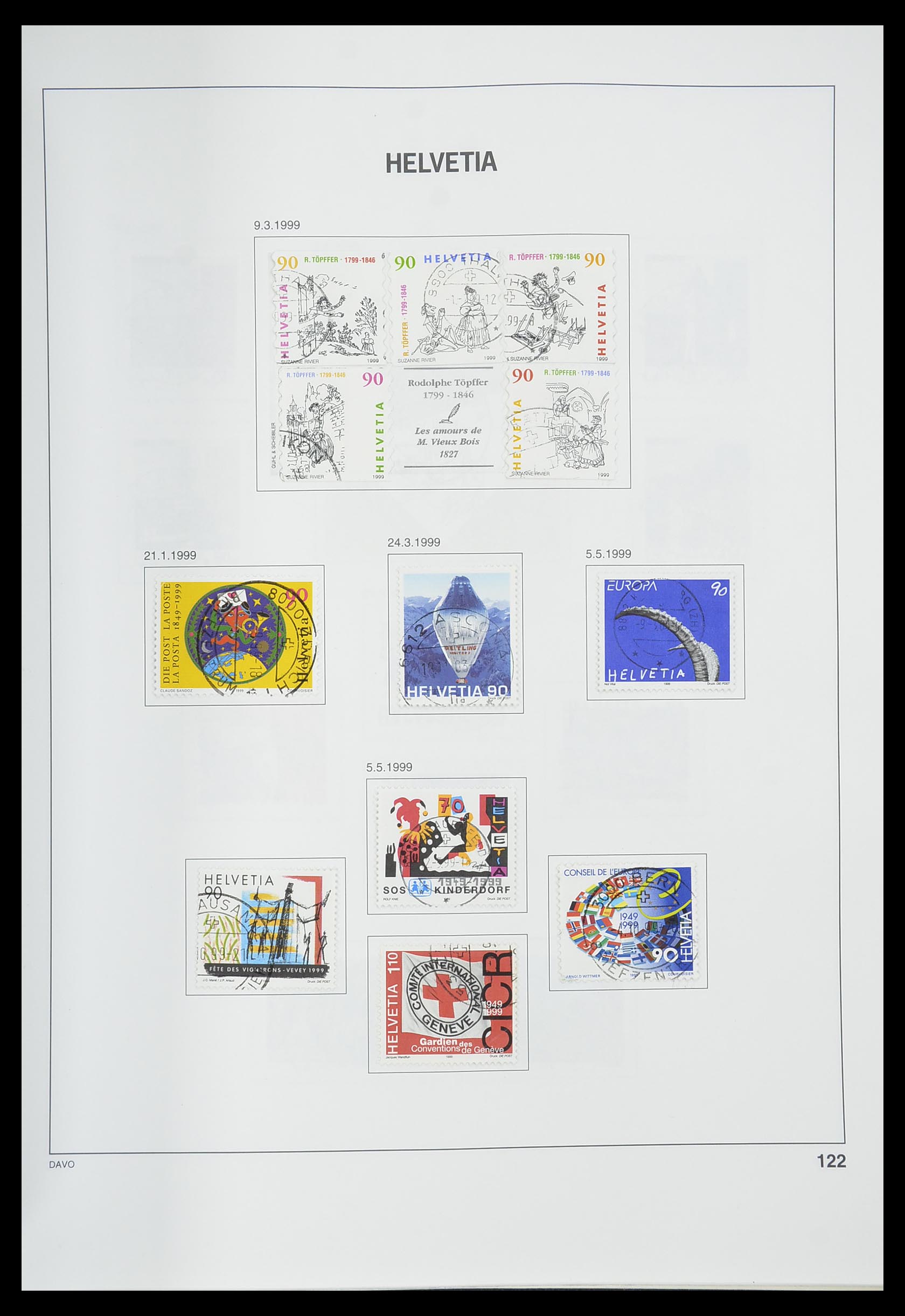 33559 123 - Stamp collection 33559 Switzerland 1850-2000.