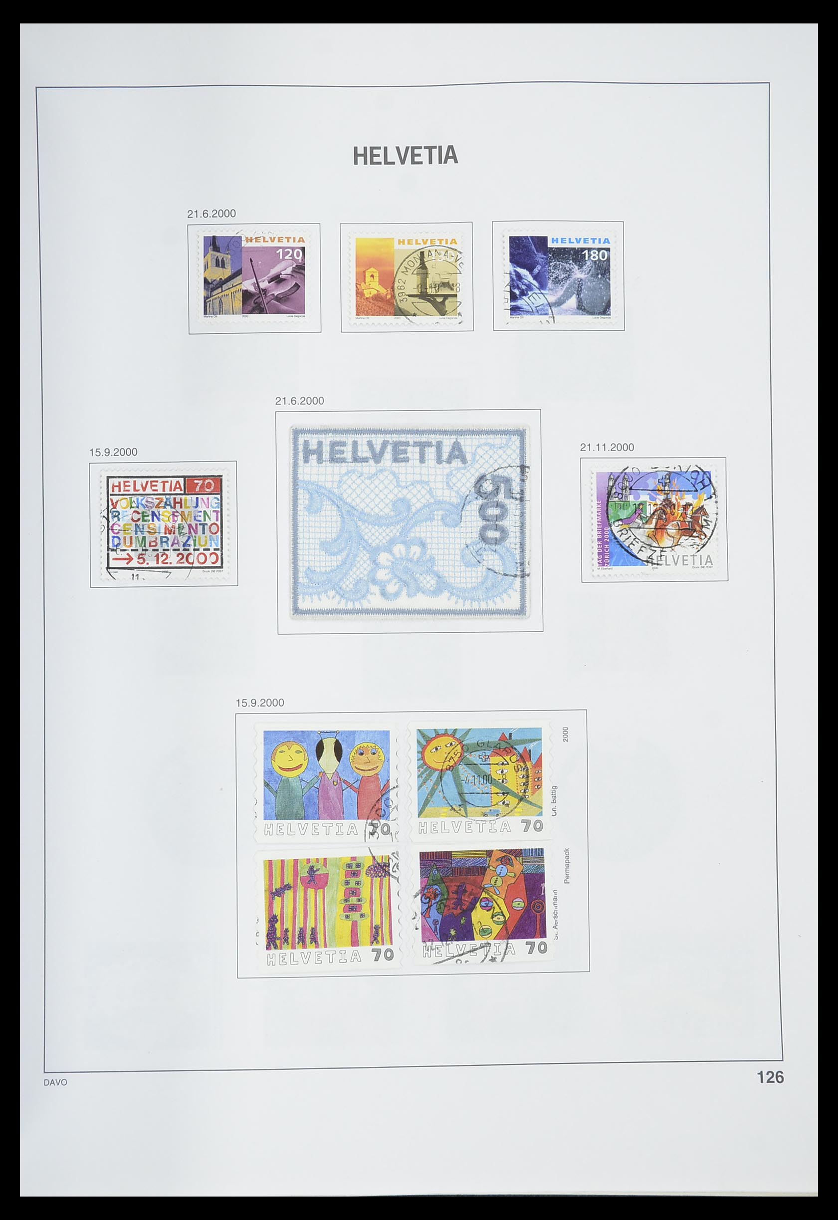 33559 127 - Postzegelverzameling 33559 Zwitserland 1850-2000.
