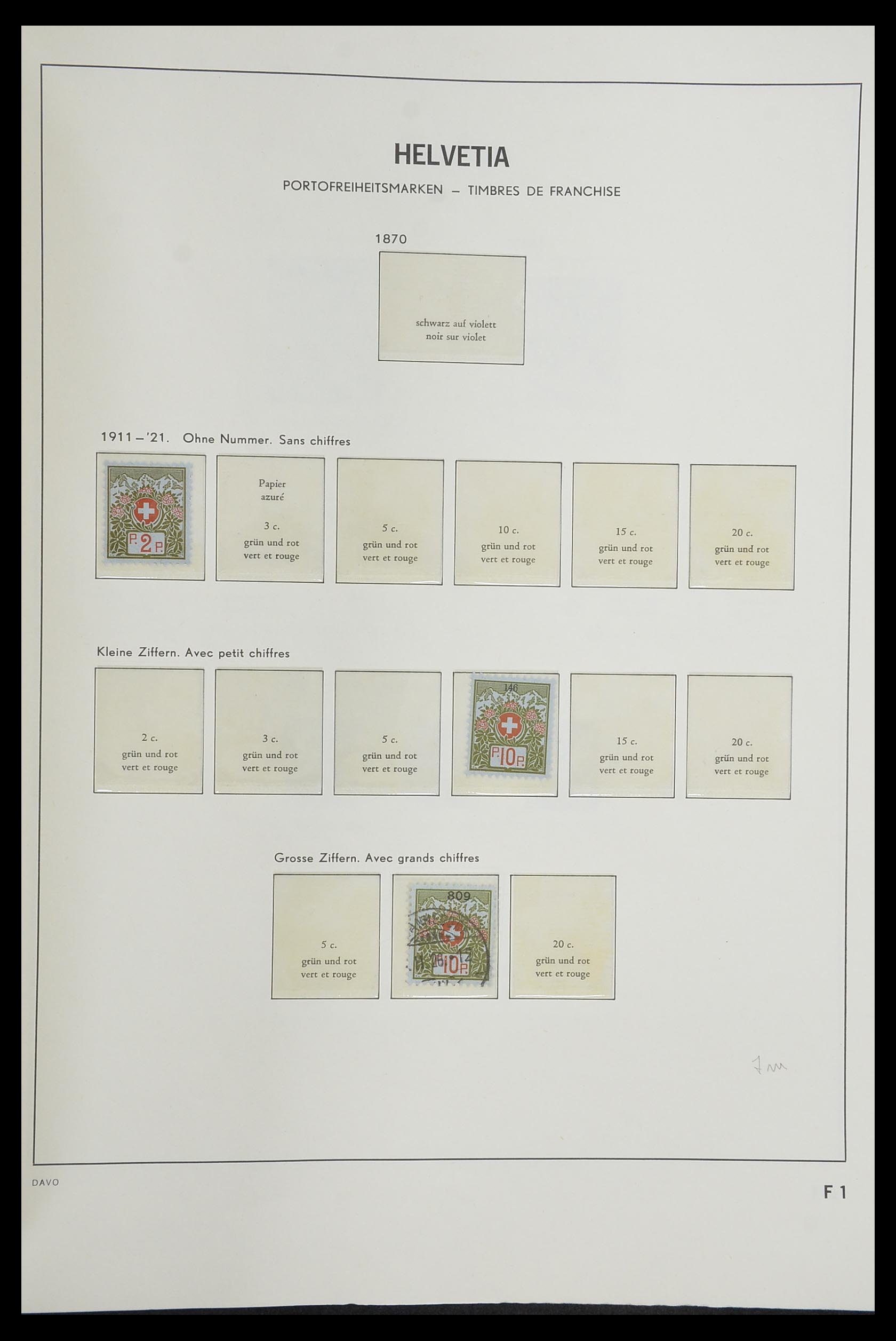 33559 164 - Postzegelverzameling 33559 Zwitserland 1850-2000.