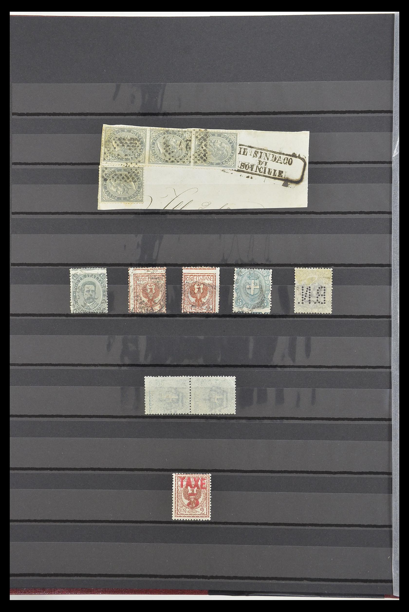33560 002 - Postzegelverzameling 33560 Italië BOB/bezetting/gebieden 1860-1945.