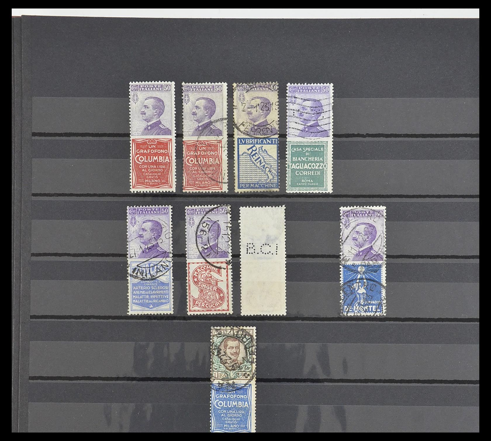 33560 008 - Postzegelverzameling 33560 Italië BOB/bezetting/gebieden 1860-1945.
