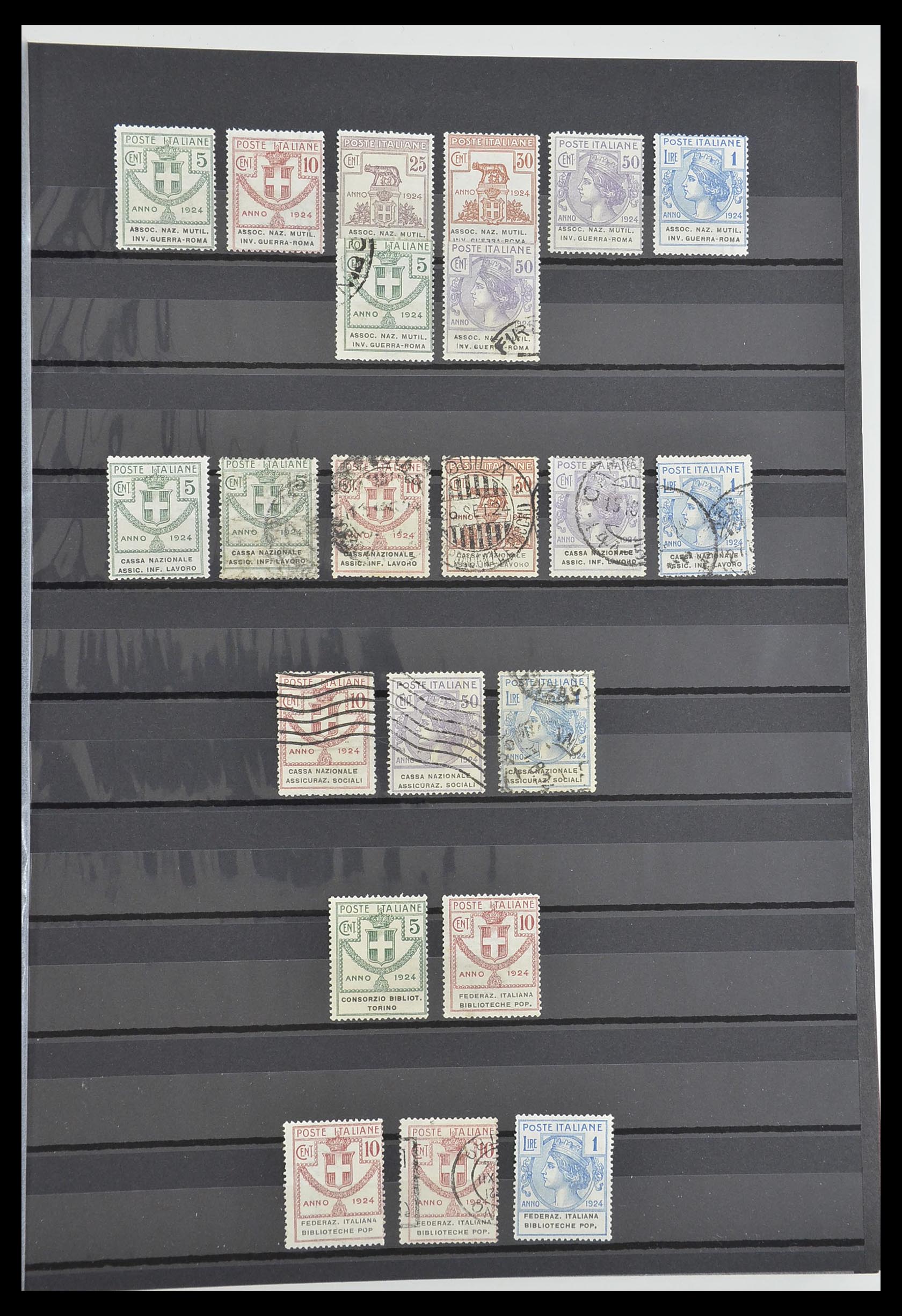 33560 009 - Postzegelverzameling 33560 Italië BOB/bezetting/gebieden 1860-1945.