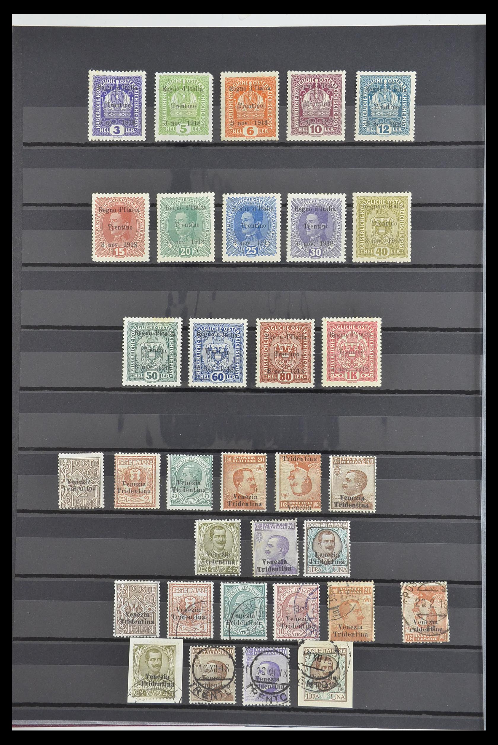 33560 015 - Postzegelverzameling 33560 Italië BOB/bezetting/gebieden 1860-1945.