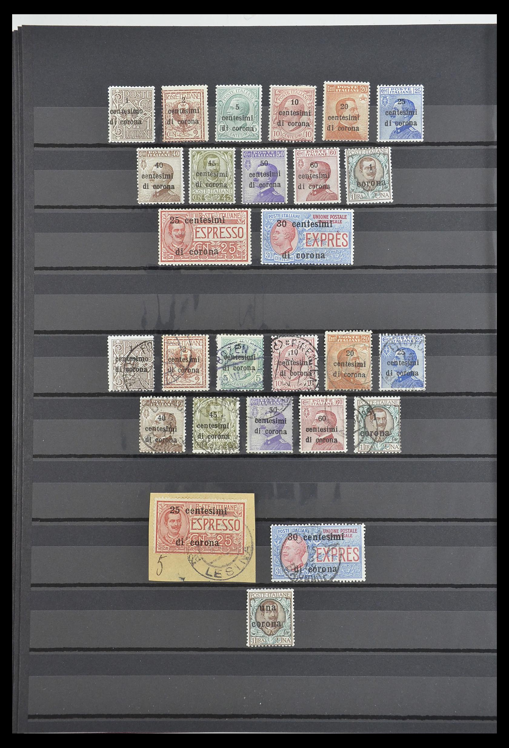 33560 017 - Postzegelverzameling 33560 Italië BOB/bezetting/gebieden 1860-1945.