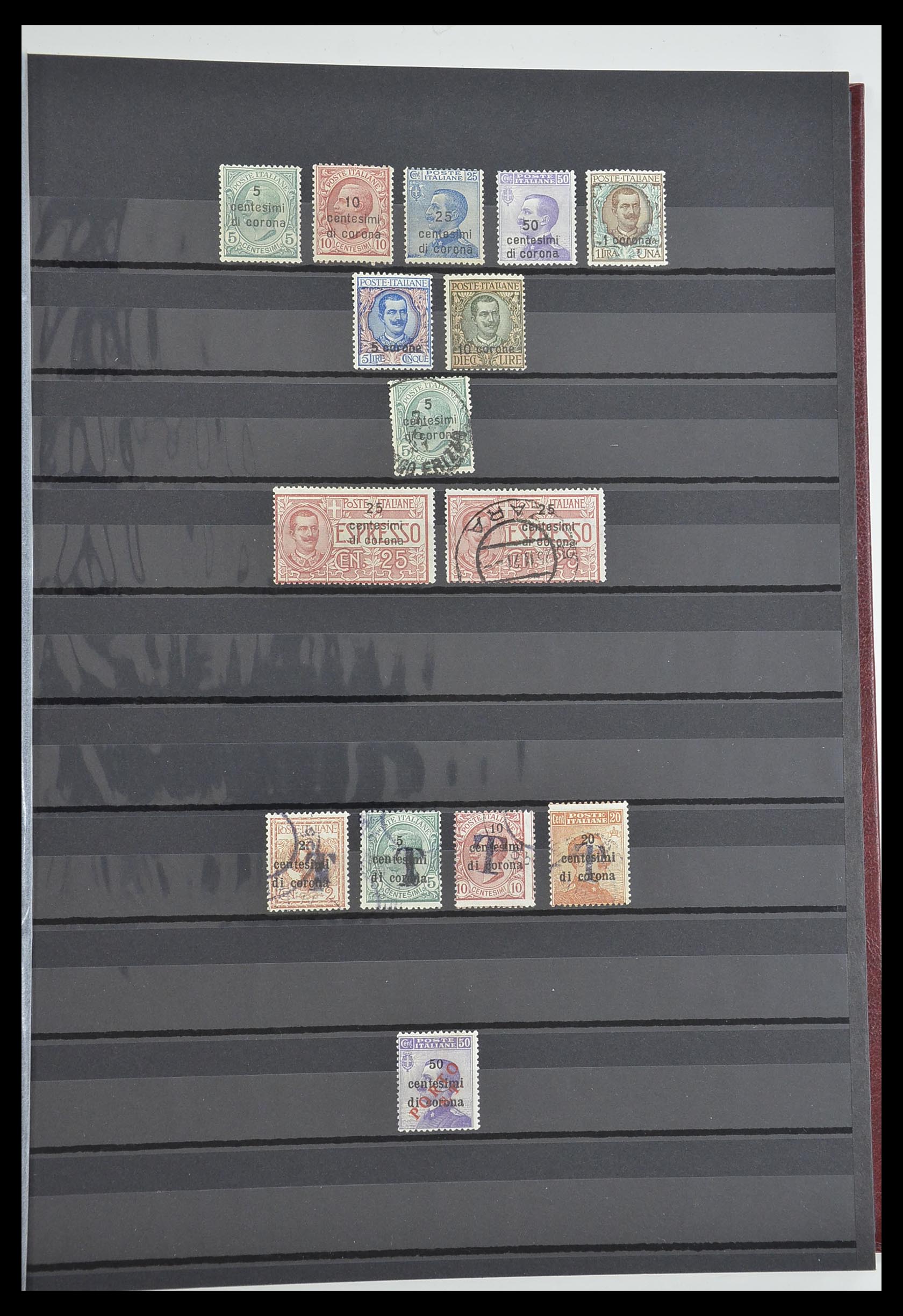 33560 018 - Postzegelverzameling 33560 Italië BOB/bezetting/gebieden 1860-1945.
