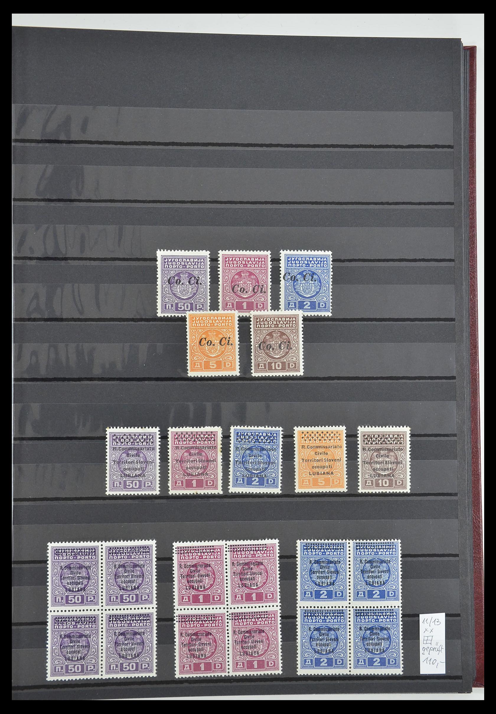 33560 024 - Postzegelverzameling 33560 Italië BOB/bezetting/gebieden 1860-1945.